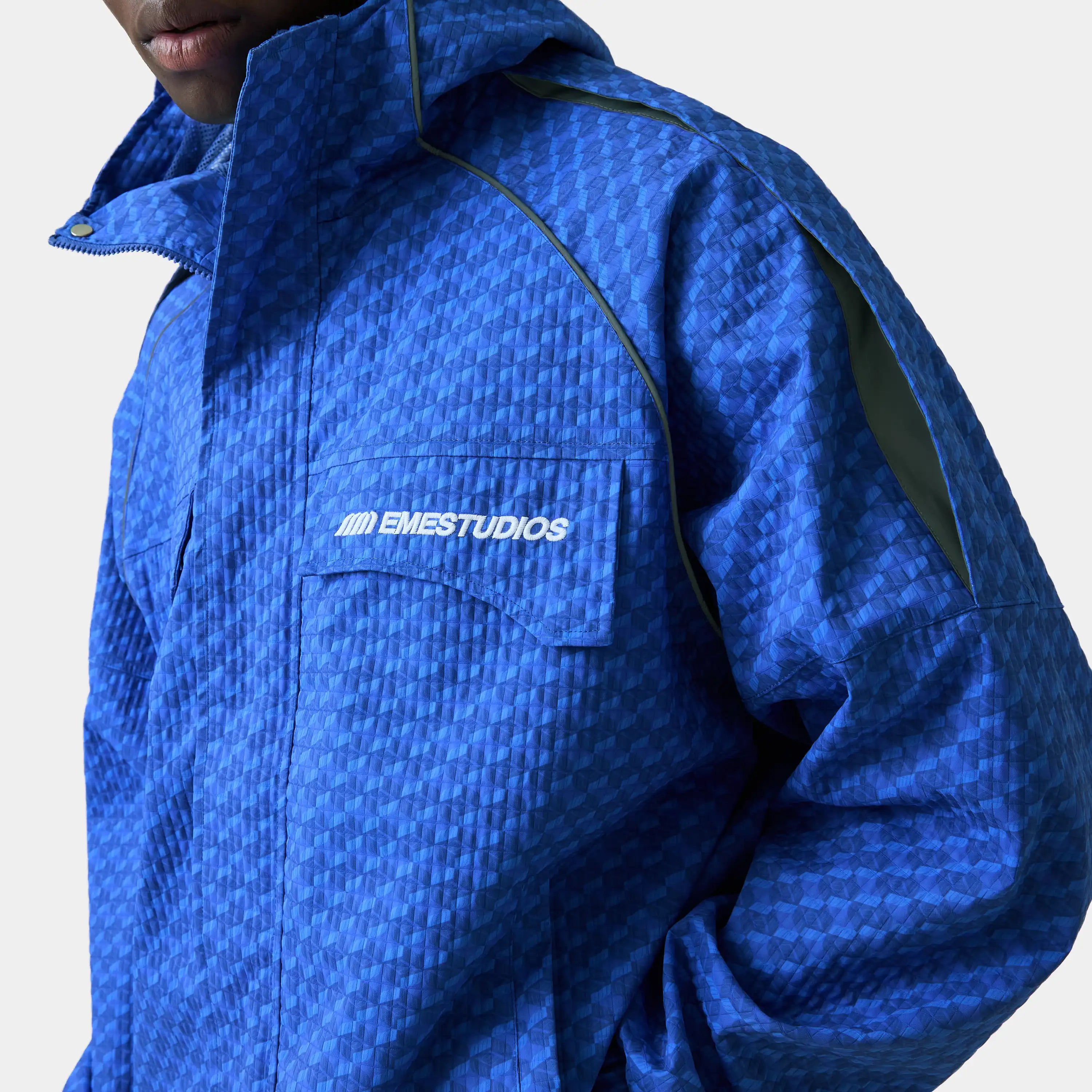 Echo Midnight Grid Windbreaker Outerwear Eme Studios