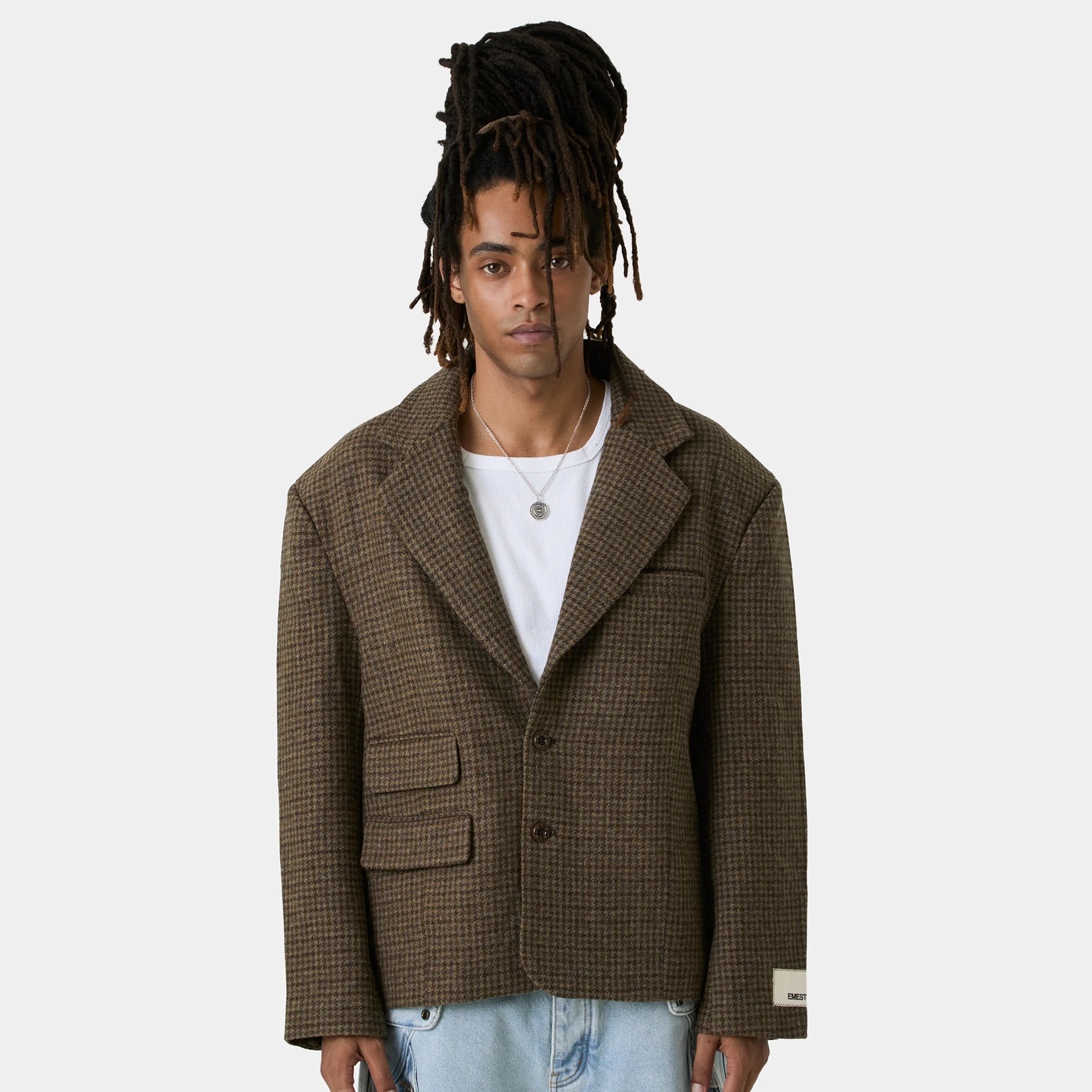 Ernst Plaid Blazer Outerwear Eme Studios