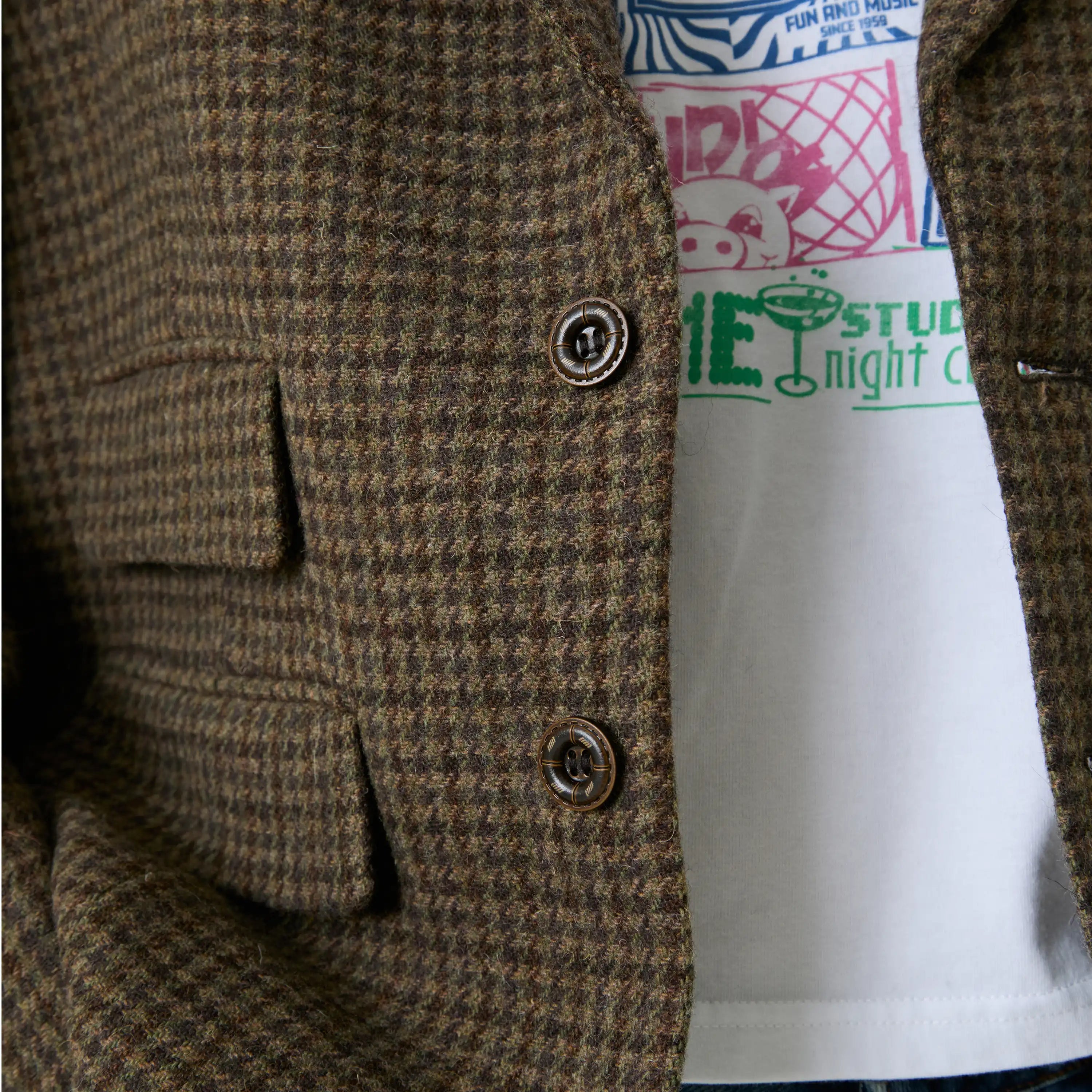 Ernst Plaid Blazer Outerwear Eme Studios