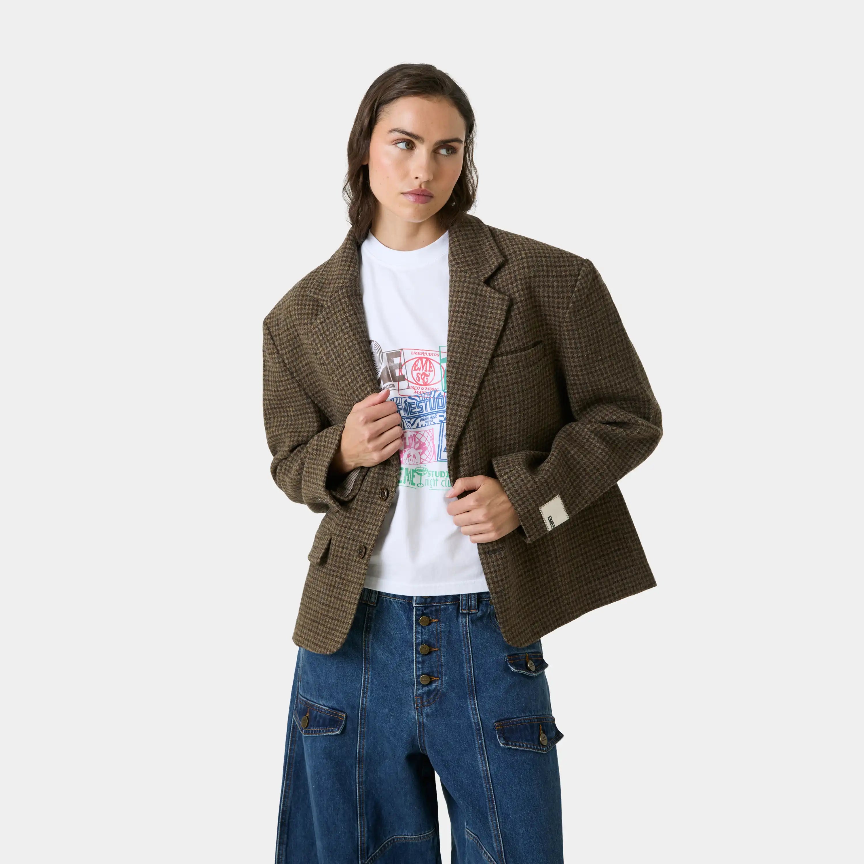Ernst Plaid Blazer Outerwear Eme Studios