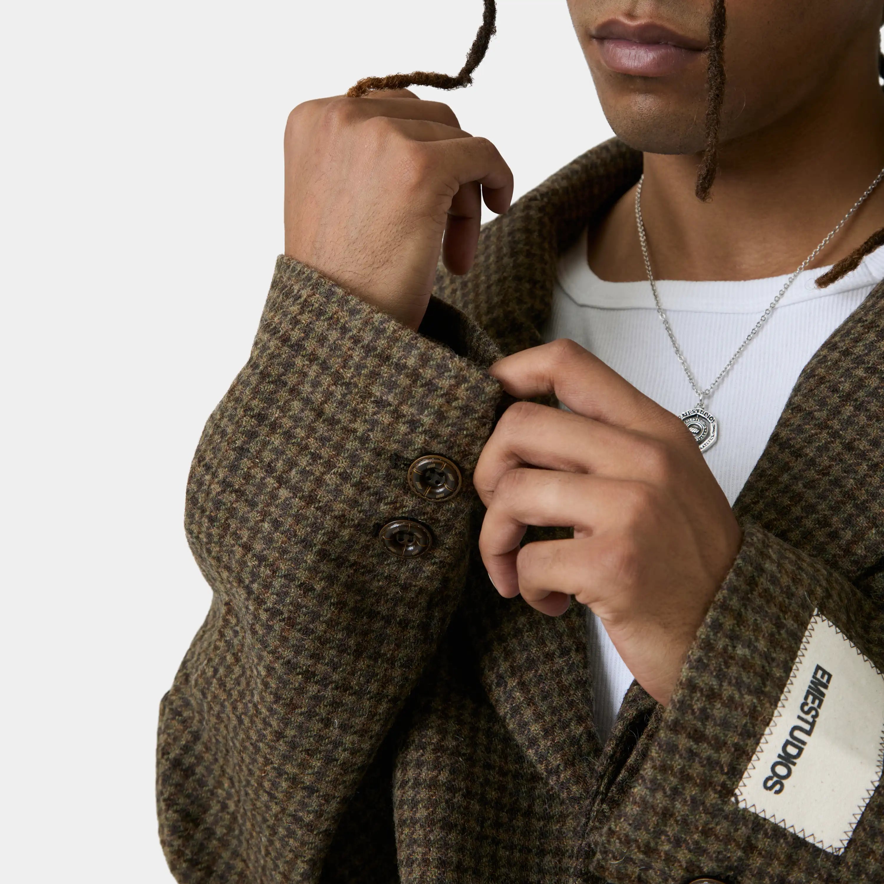 Ernst Plaid Blazer Outerwear Eme Studios