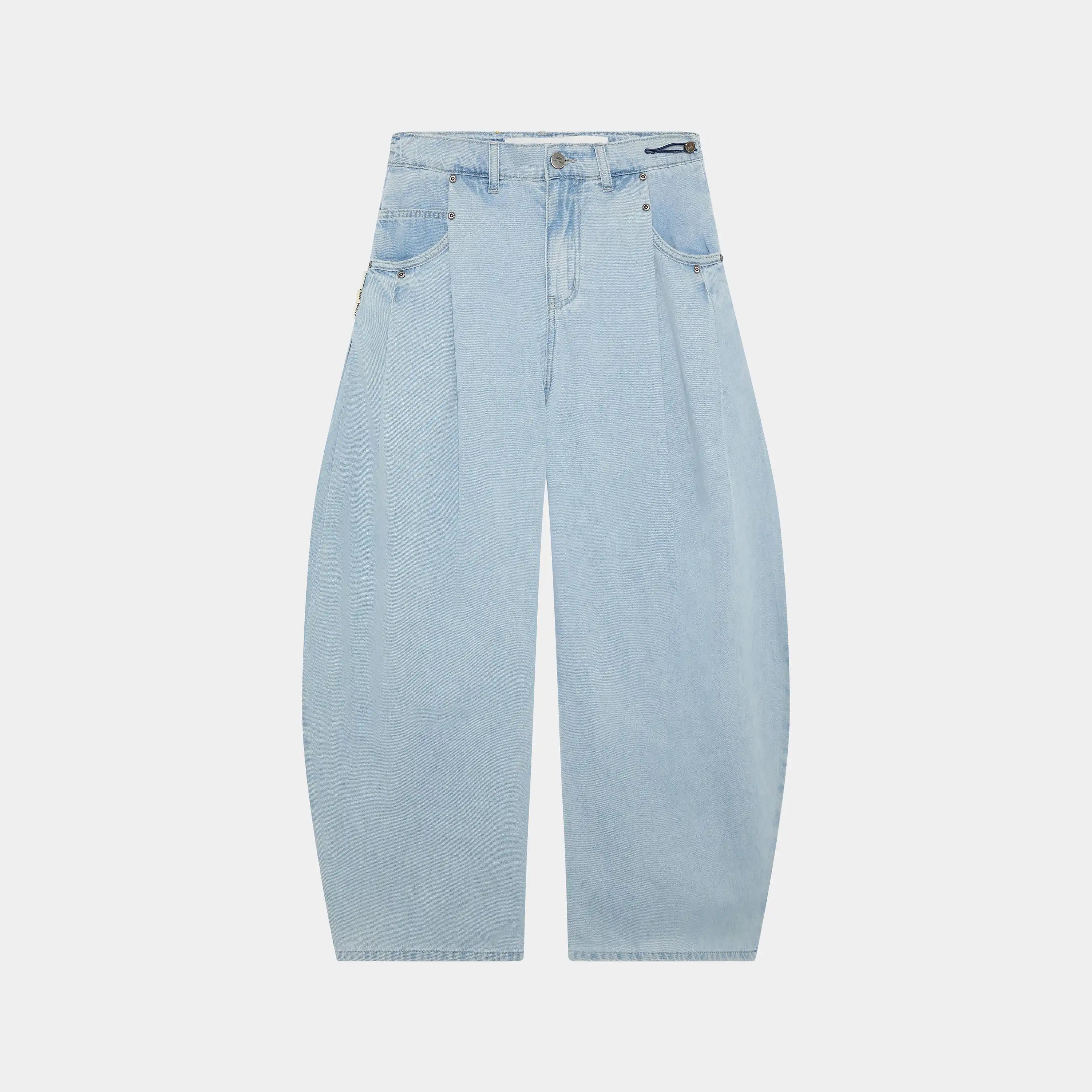 Faros Light Blue Denim Pants Pants Eme Studios