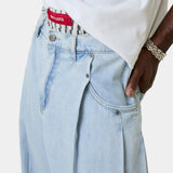Faros Light Blue Denim Pants Pants Eme Studios