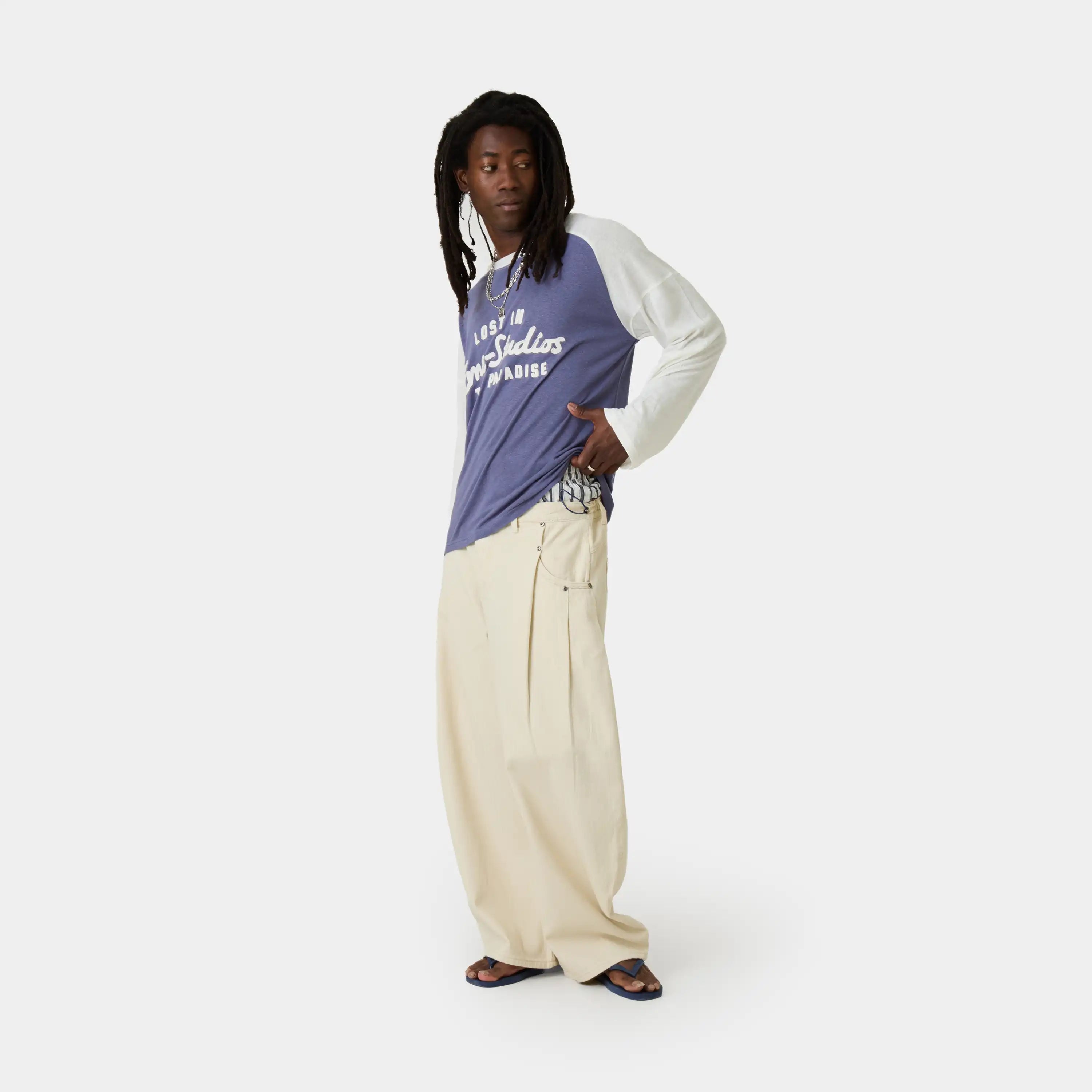 Faros Off Sand Spike Denim Pants Pants Eme Studios