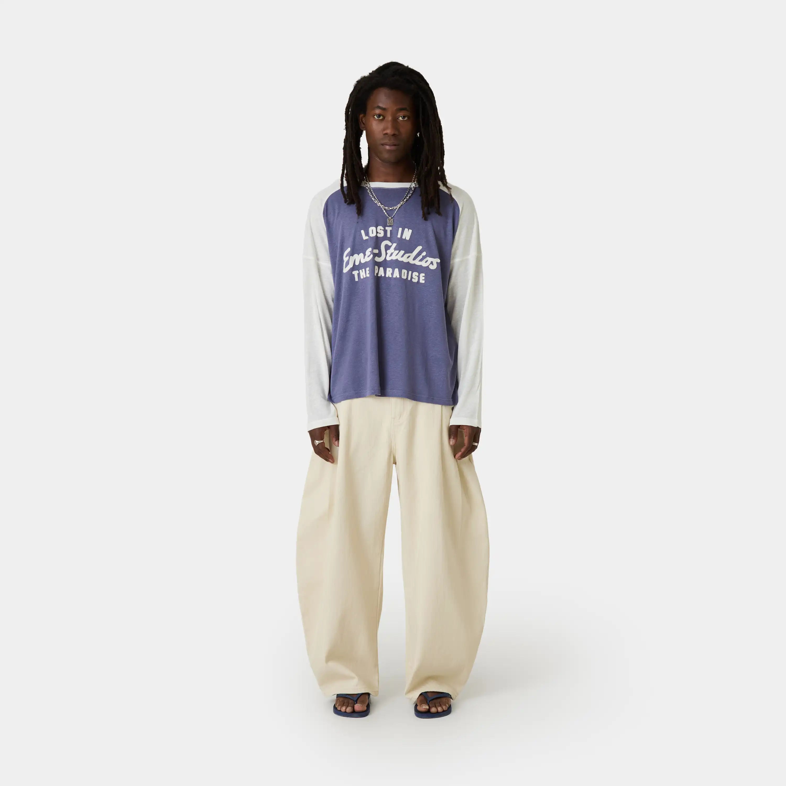 Faros Off Sand Spike Denim Pants Pants Eme Studios