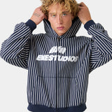 Fiber Navy Full Zip Hoodies Eme Studios