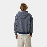 Fiber Navy Full Zip Hoodies Eme Studios