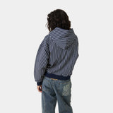 Fiber Navy Full Zip Hoodies Eme Studios