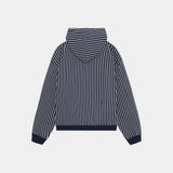 Fiber Navy Full Zip Hoodies Eme Studios