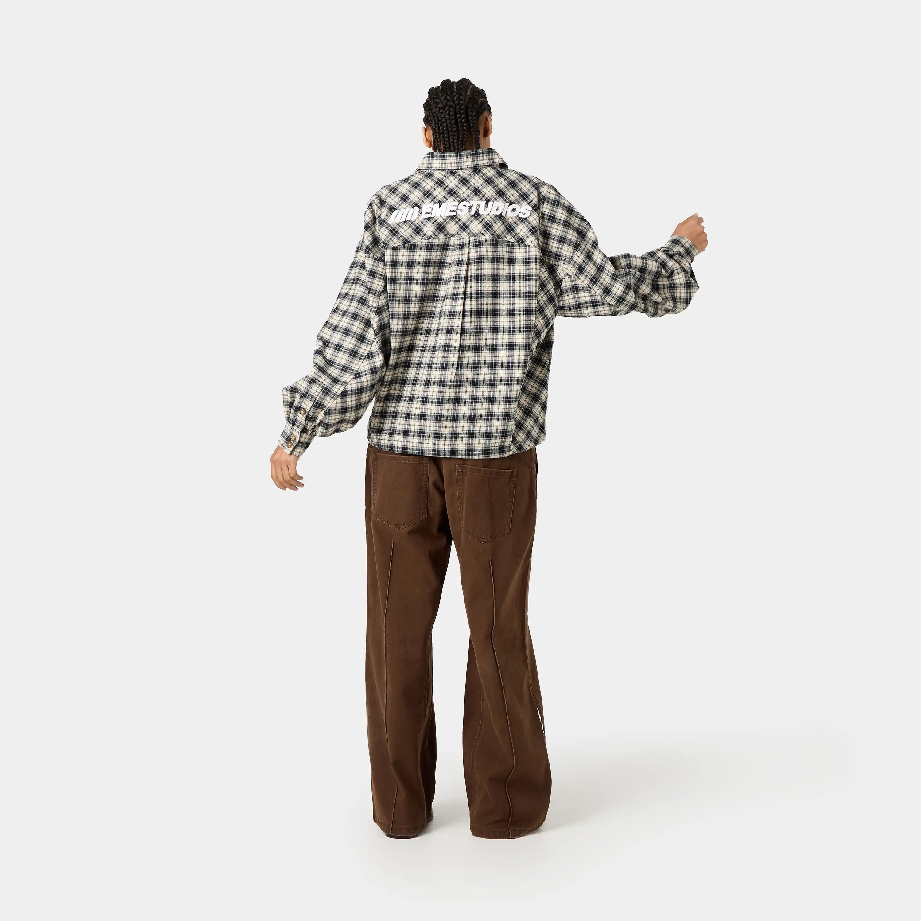 Fitz Popover Chocolate Shirt Shirts Eme Studios