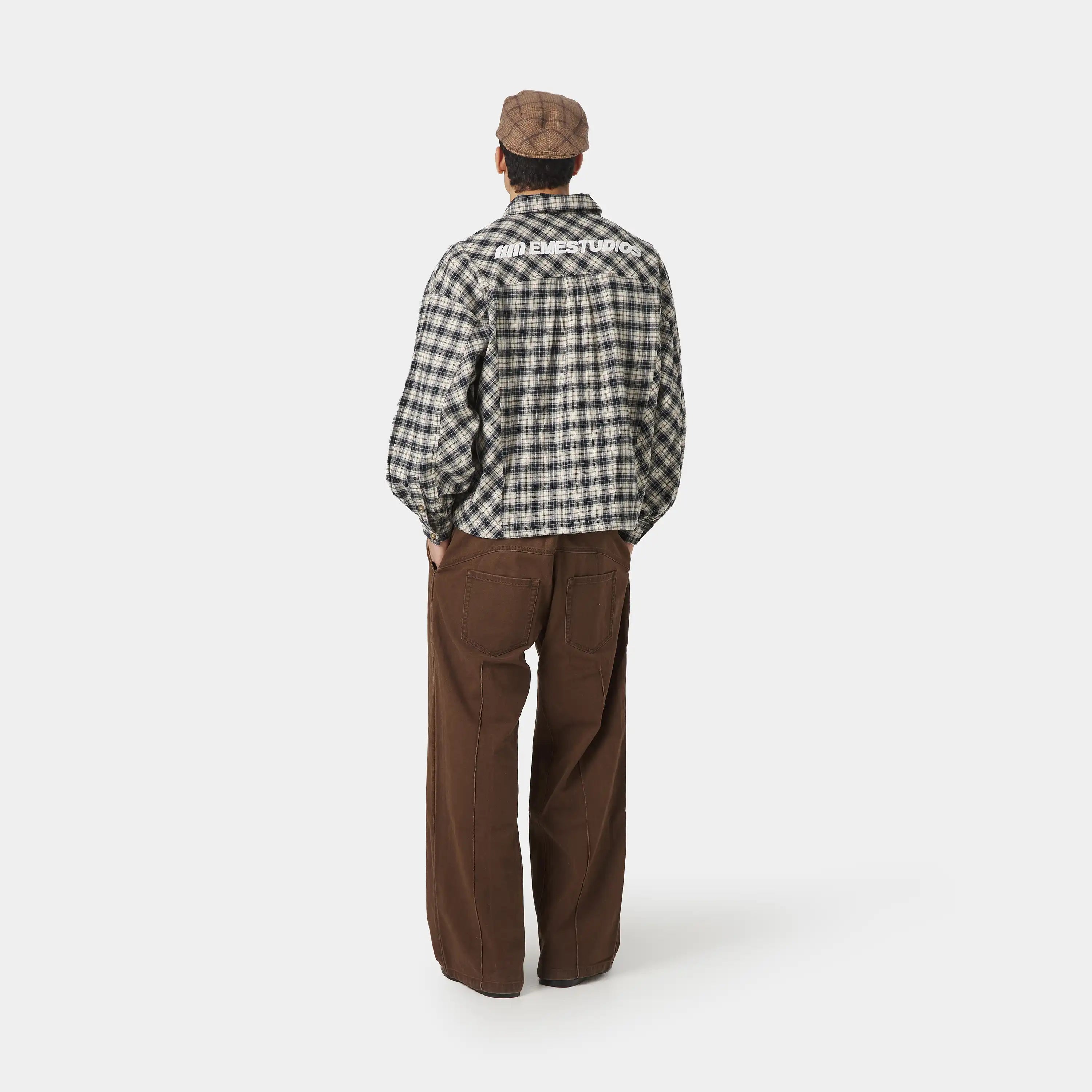 Fitz Popover Chocolate Shirt Shirts Eme Studios