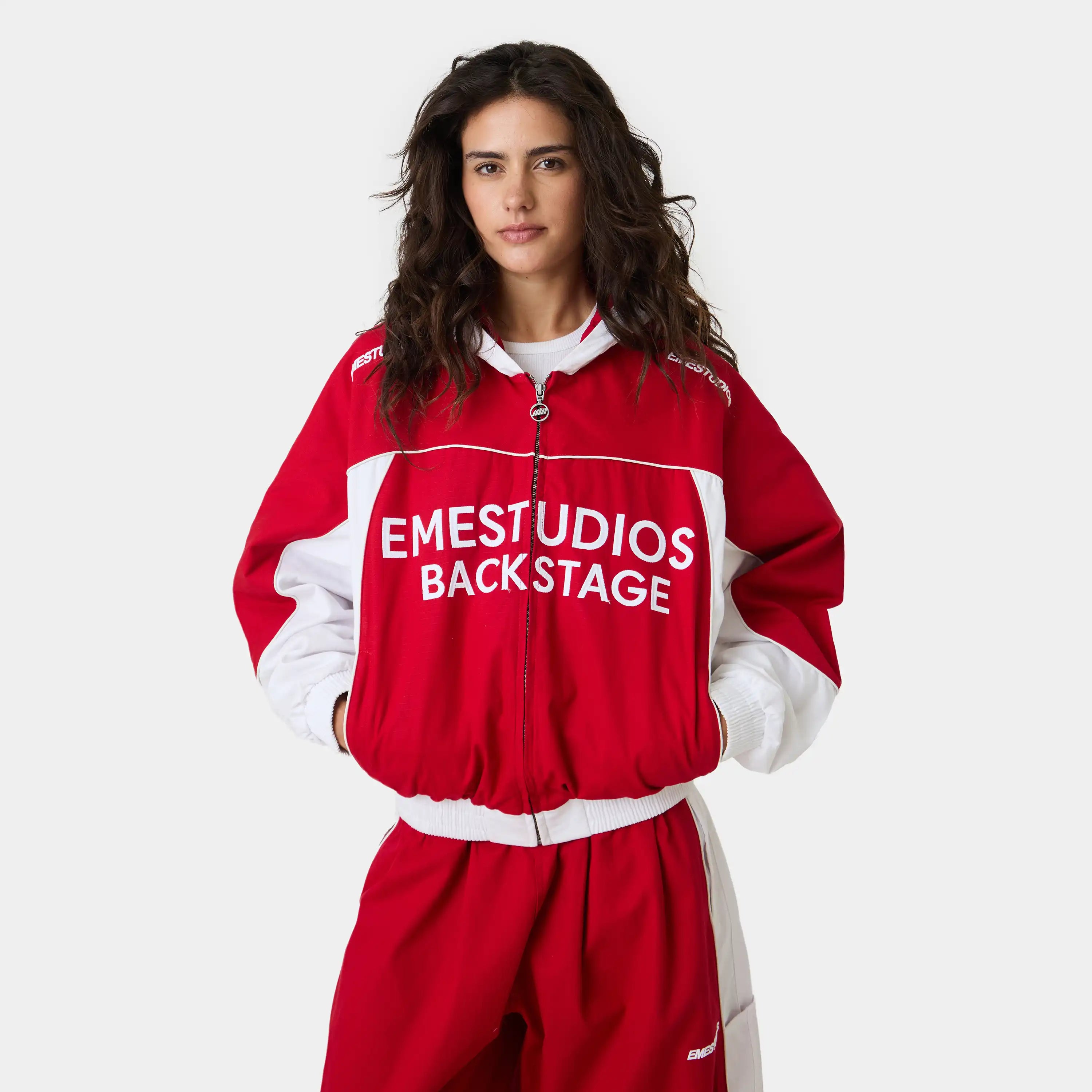 Flick Red Tracksuit Outerwear Eme Studios