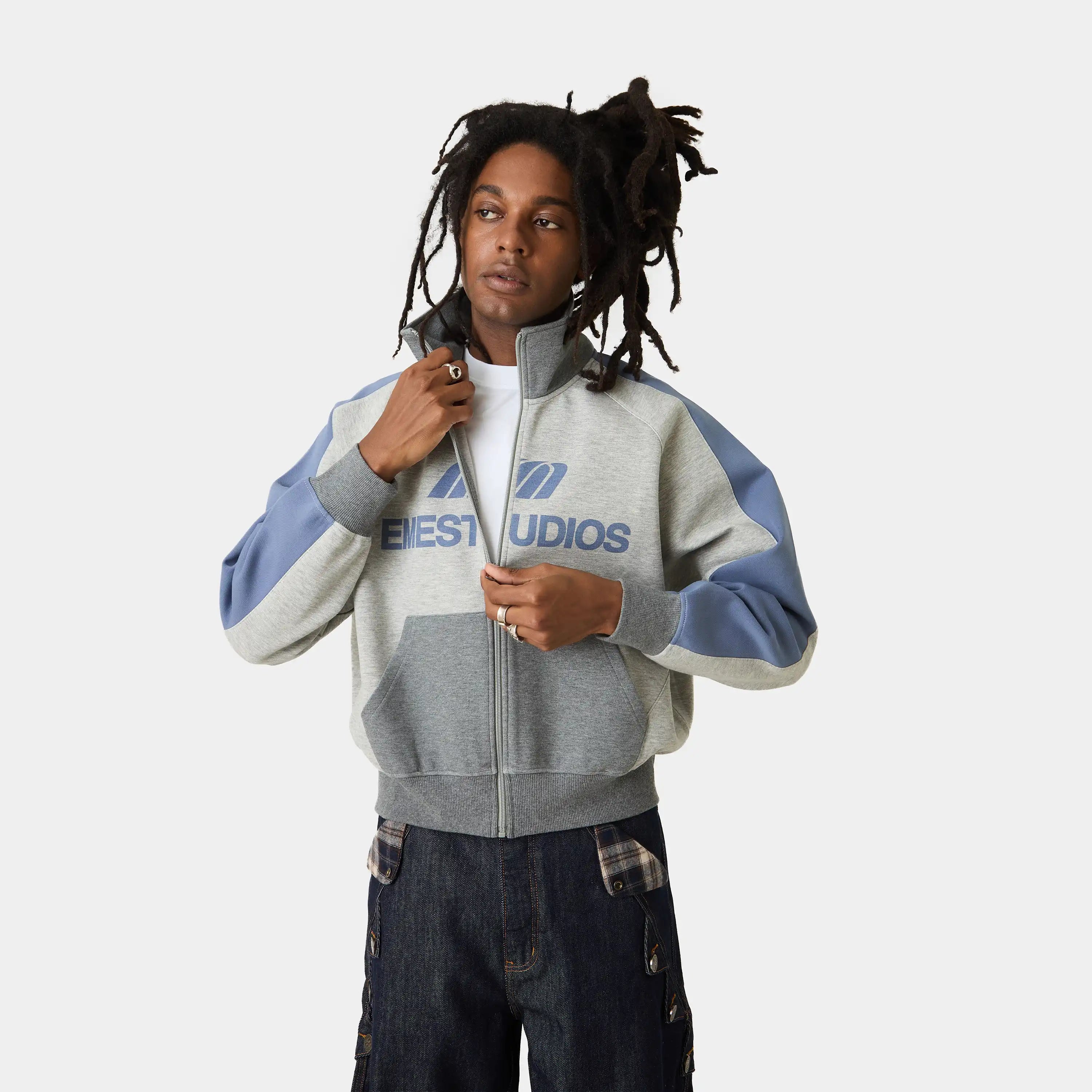Forus Anthracite Track Full Zip Sweatshirts Eme Studios