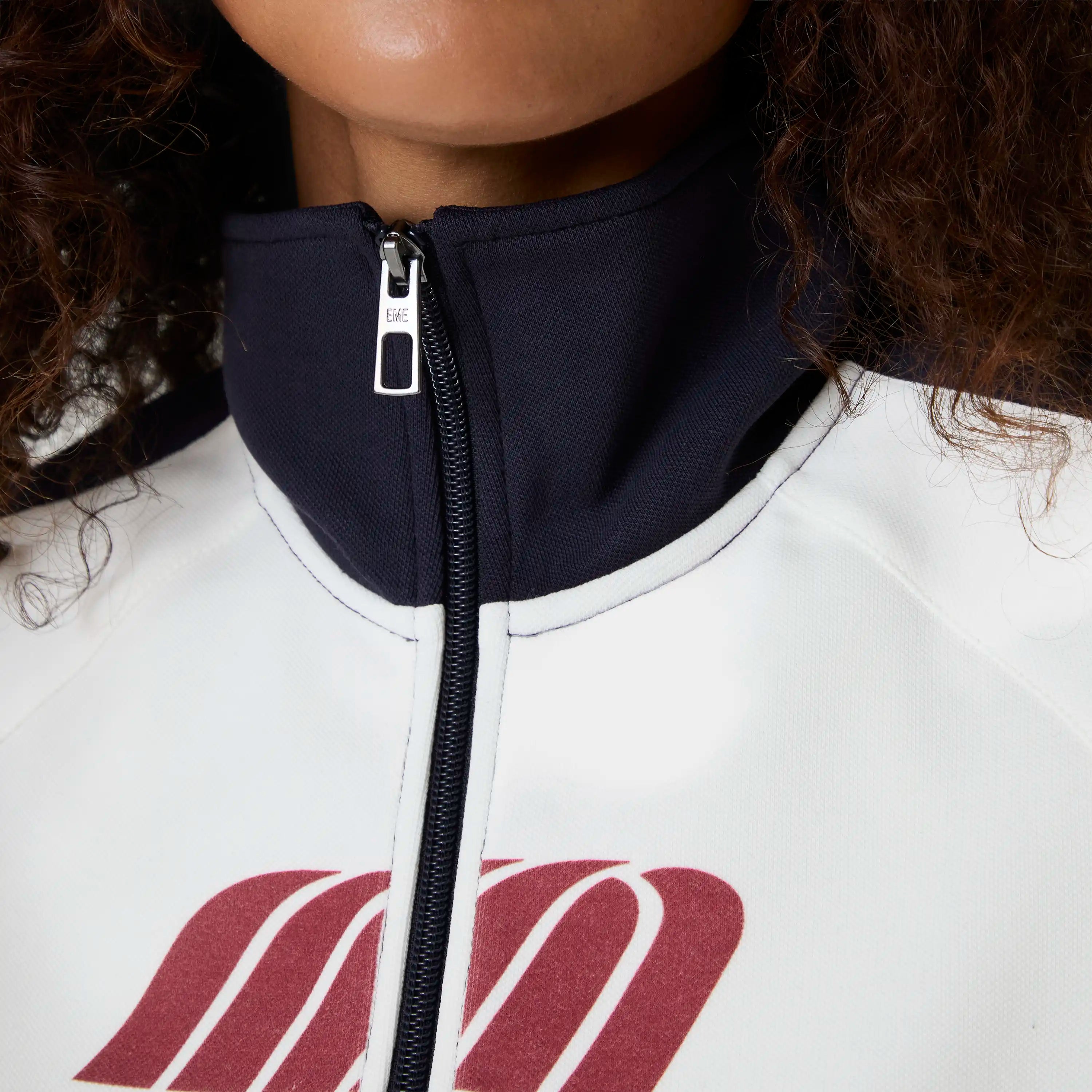 Forus Navy Track Full Zip Women Woman Hoodies Eme Studios