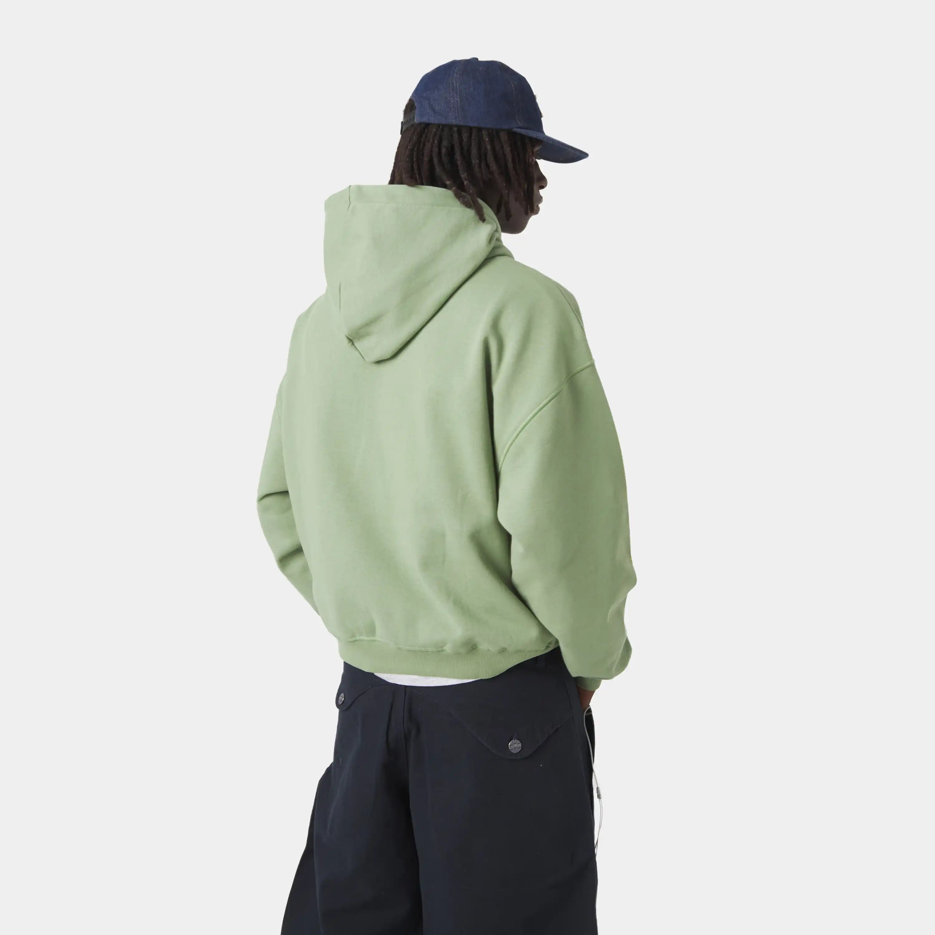 Four Hit Green Oversized Hoodie Hoodies Eme Studios
