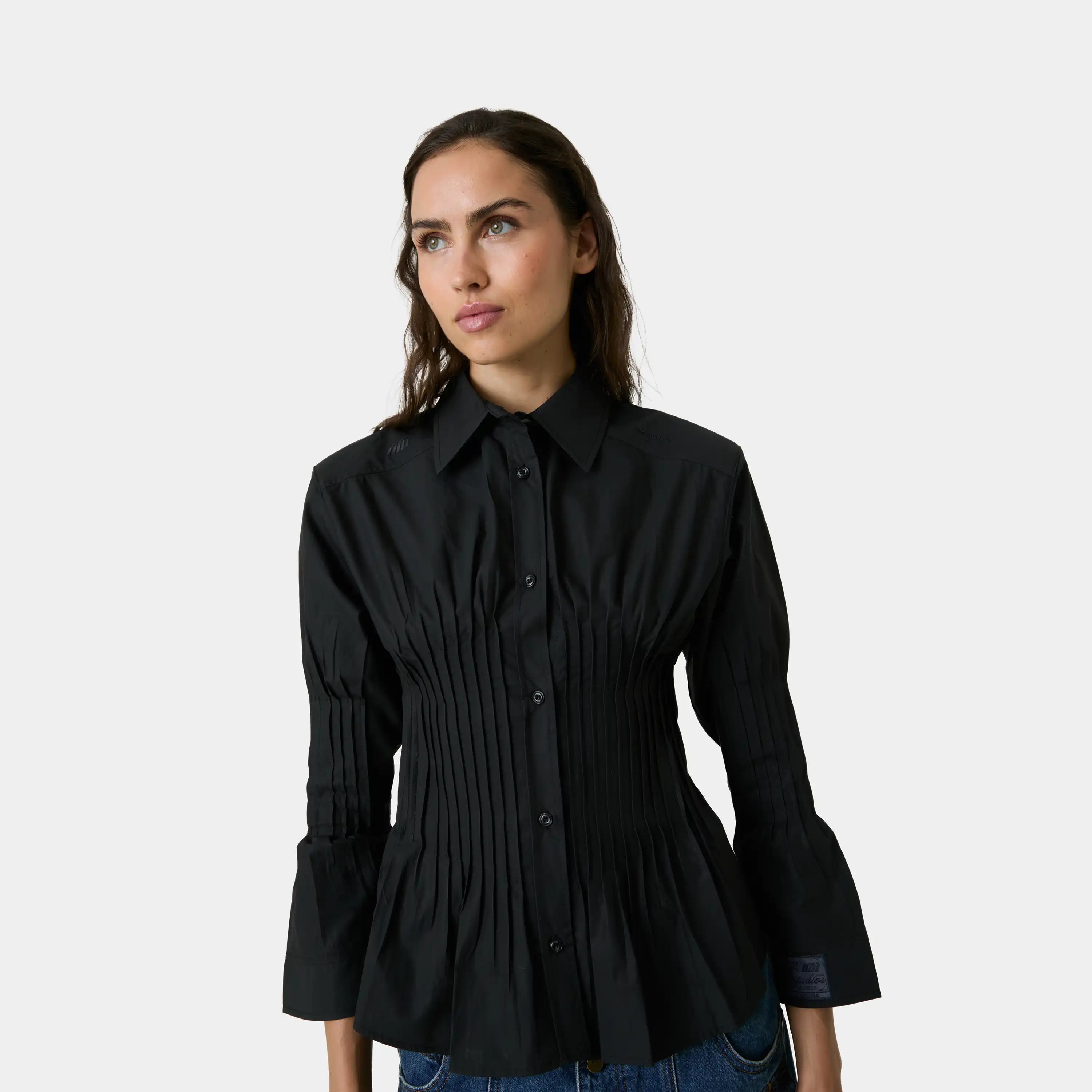 Gales Black Shirt Woman Shirts Eme Studios