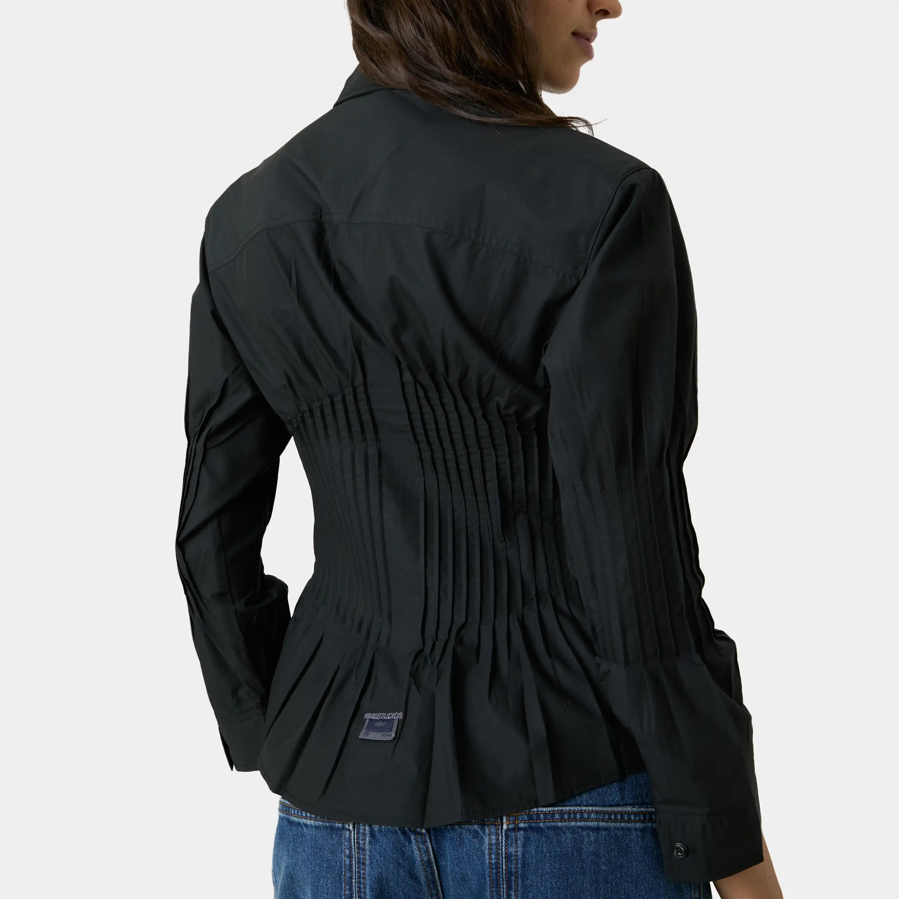Gales Black Shirt Woman Shirts Eme Studios