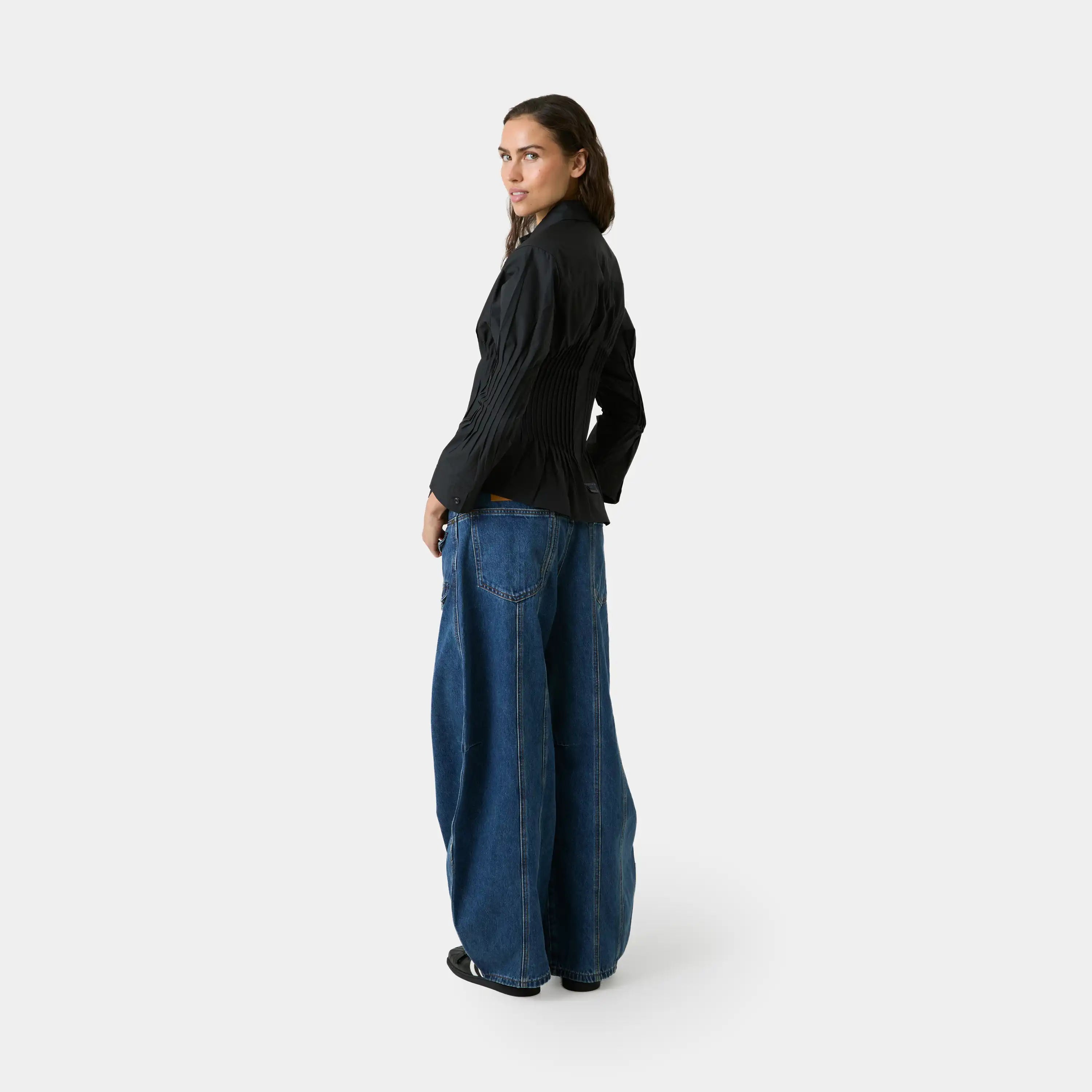 Gales Black Shirt Woman Shirts Eme Studios