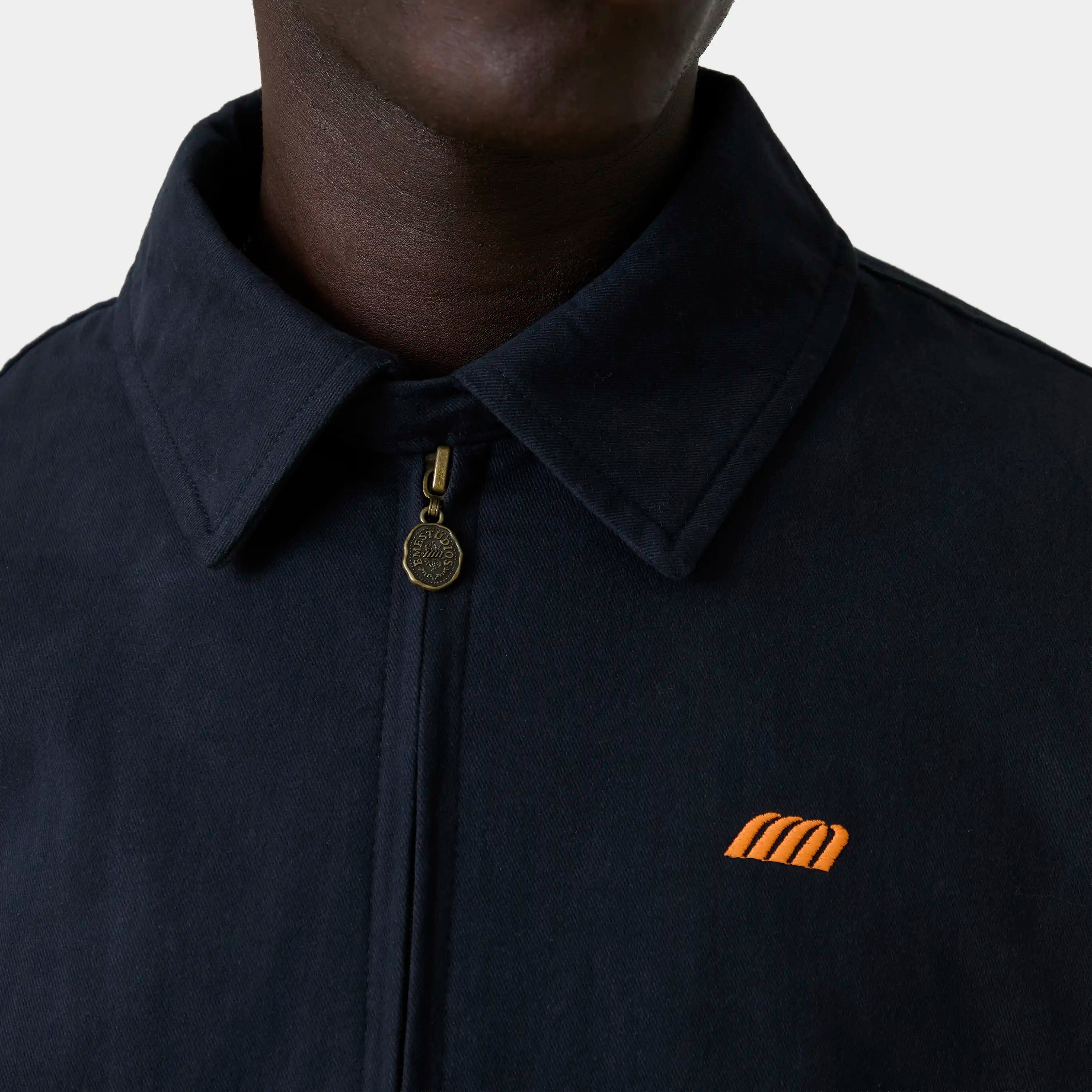 Garage Navy Bomber Jacket Outwear Eme Studios