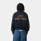 Garage Navy Bomber Jacket Outwear Eme Studios
