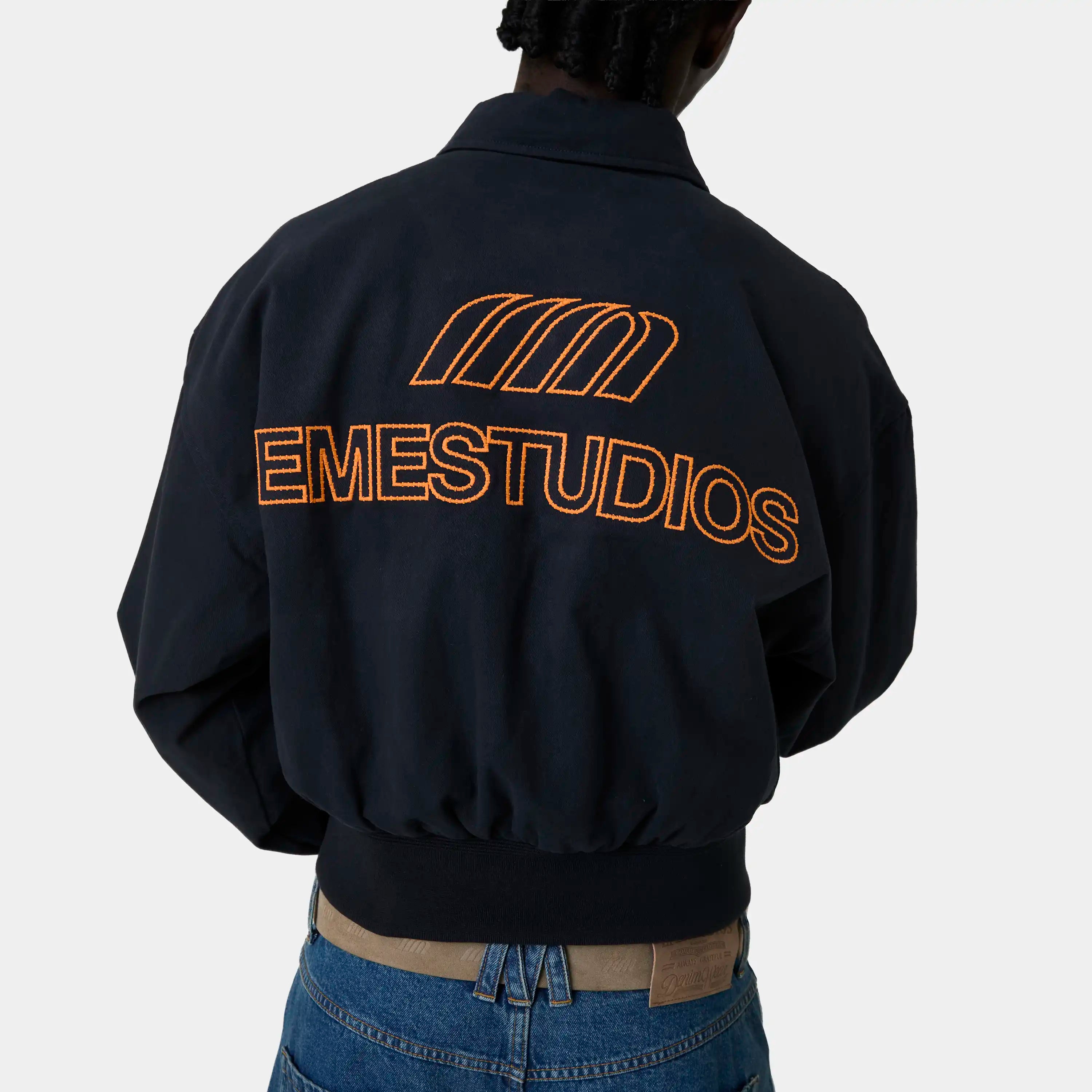 Garage Navy Bomber Jacket Outwear Eme Studios