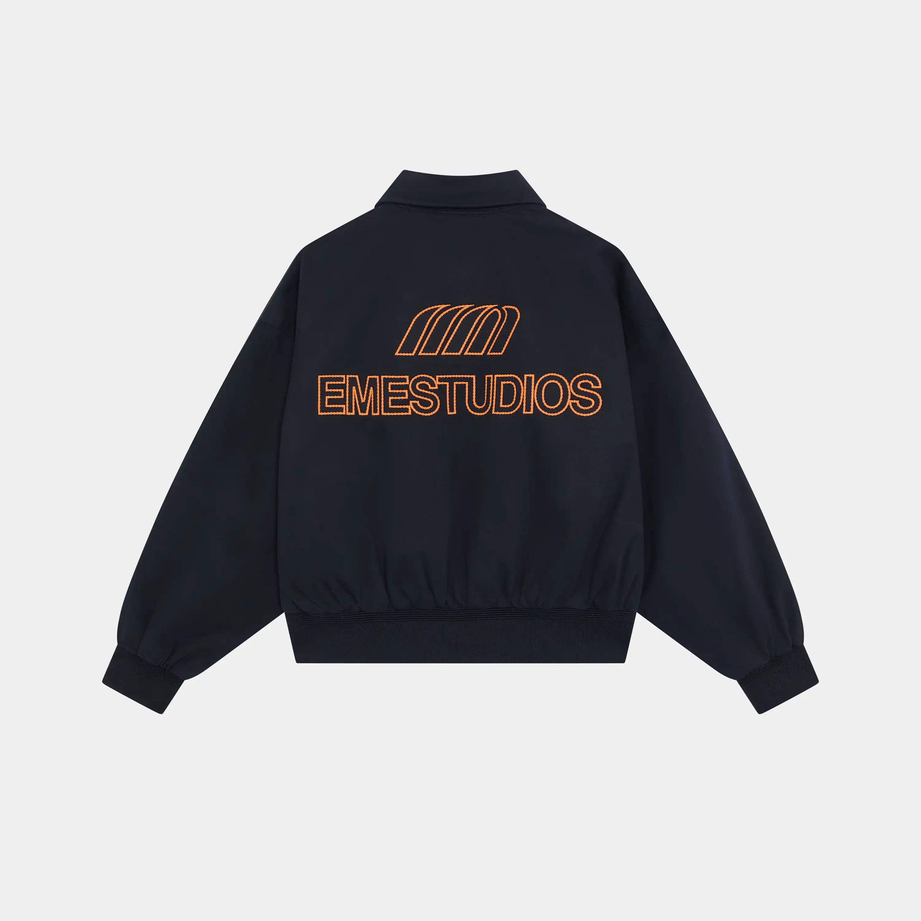 Garage Navy Bomber Jacket Outwear Eme Studios