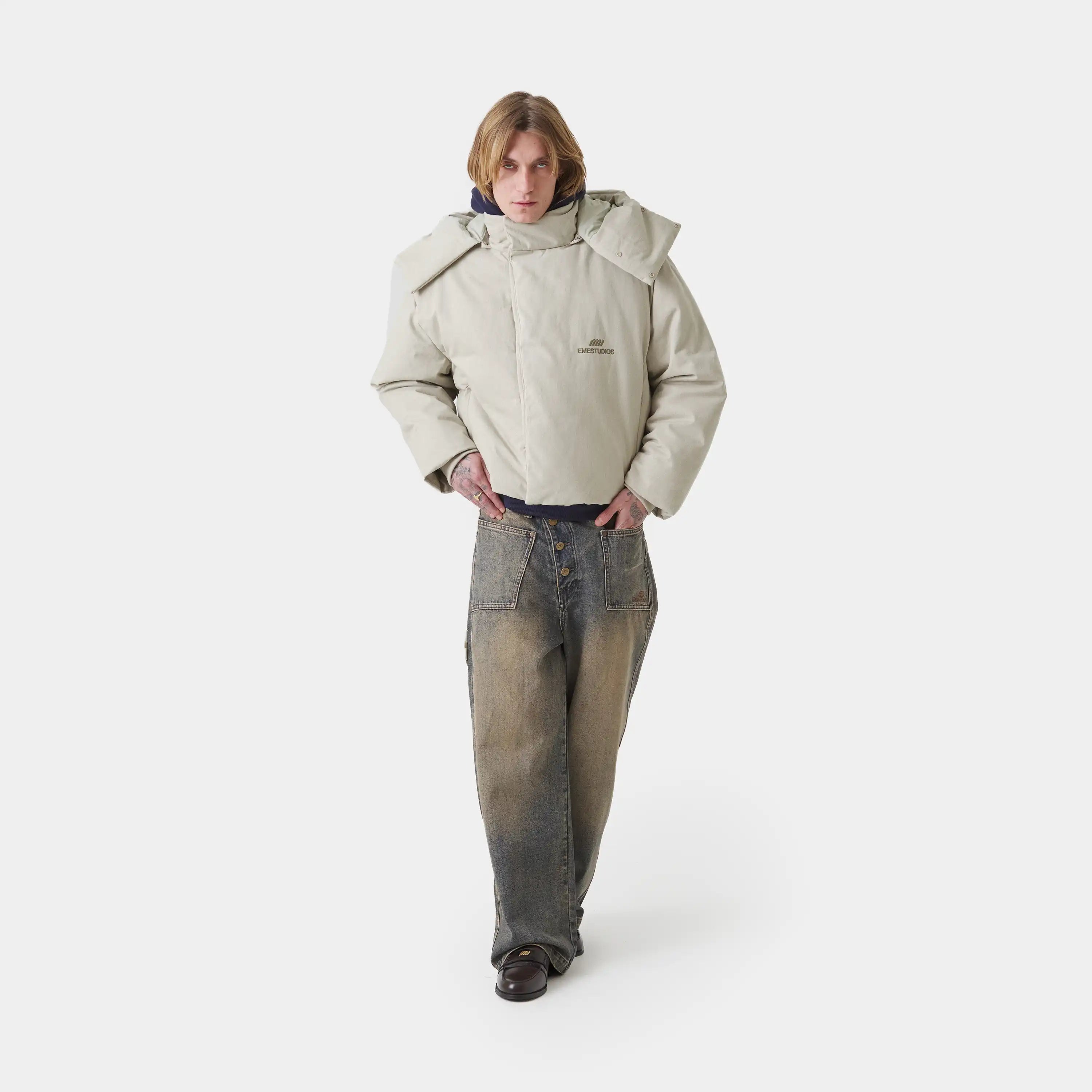 Gift Sarga Off Sand Puffer Outerwear Eme Studios