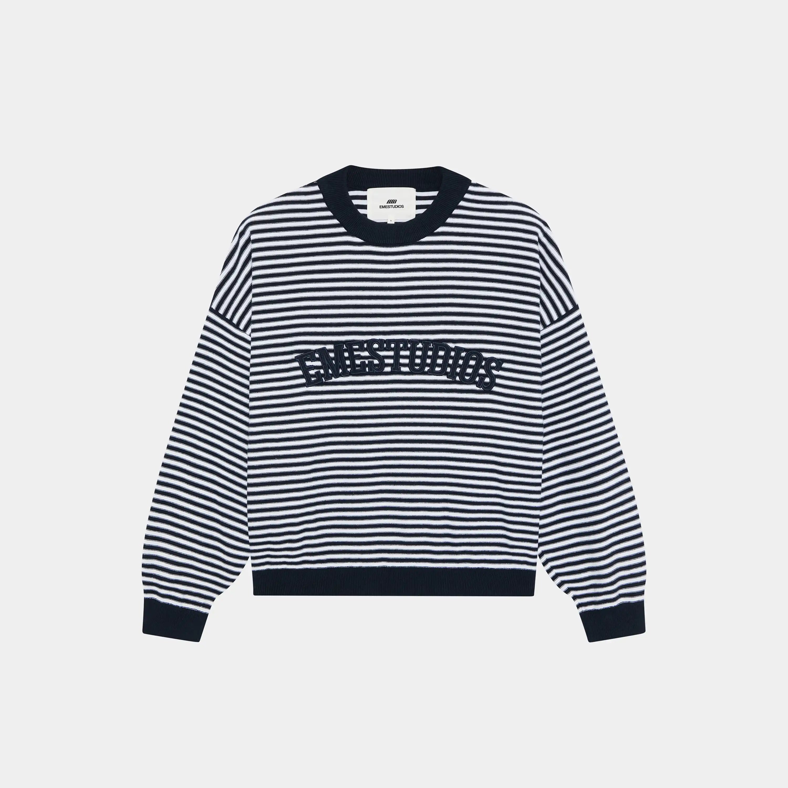 Groove Navy Knit Sweater Knitwear Eme Studios
