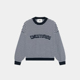 Groove Navy Knit Sweater Knitwear Eme Studios