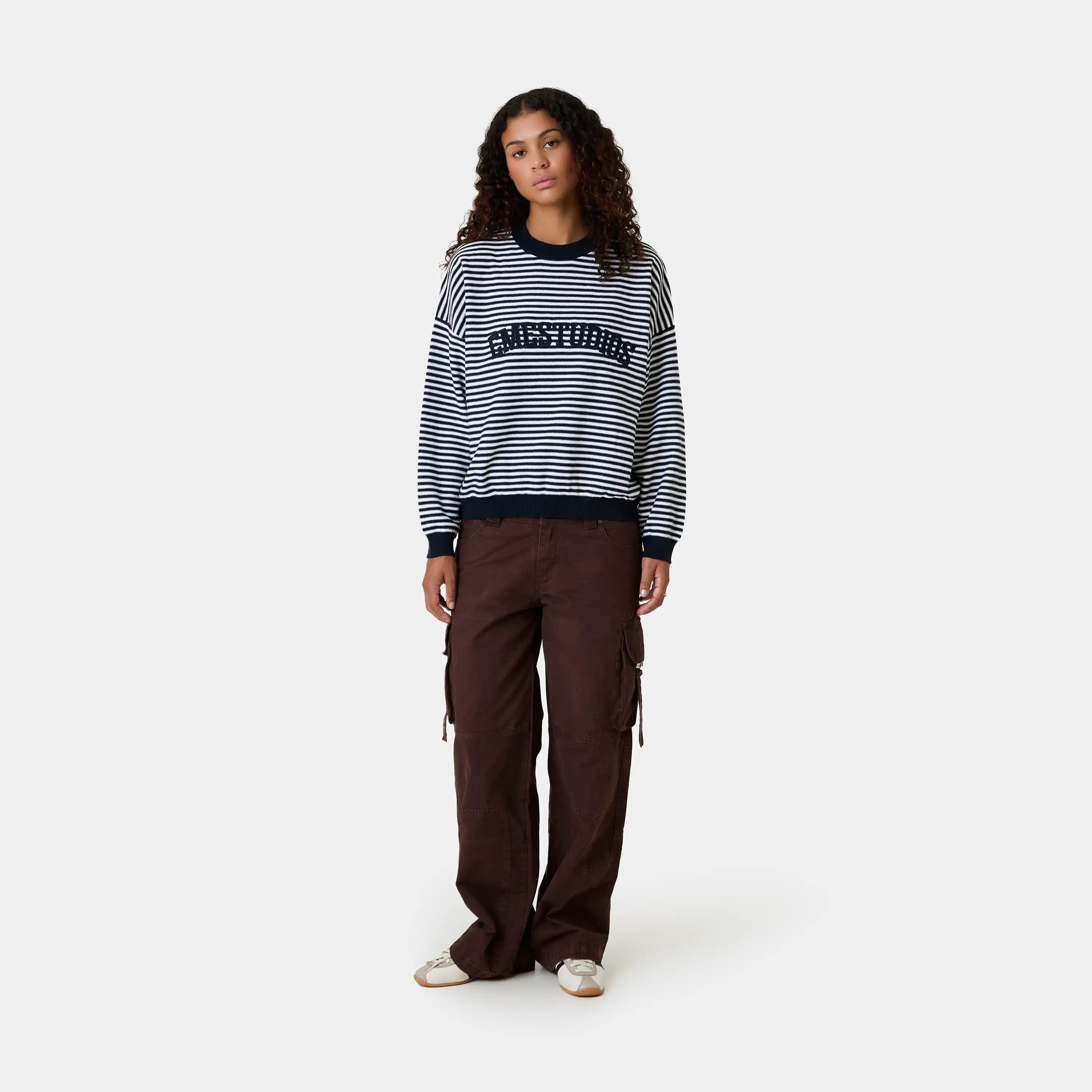 Groove Navy Knit Sweater Knitwear Eme Studios