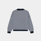 Groove Navy Knit Sweater Knitwear Eme Studios