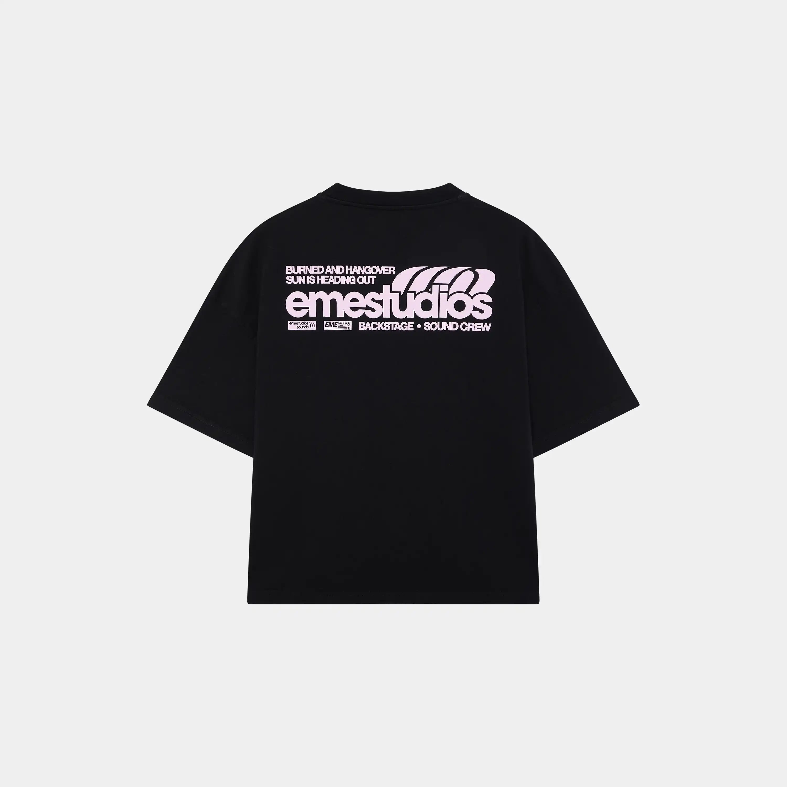 Guiete Black Oversized Tee T-shirts Eme Studios