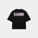 Guiete Black Oversized Tee T-shirts Eme Studios