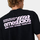 Guiete Black Oversized Tee T-shirts Eme Studios