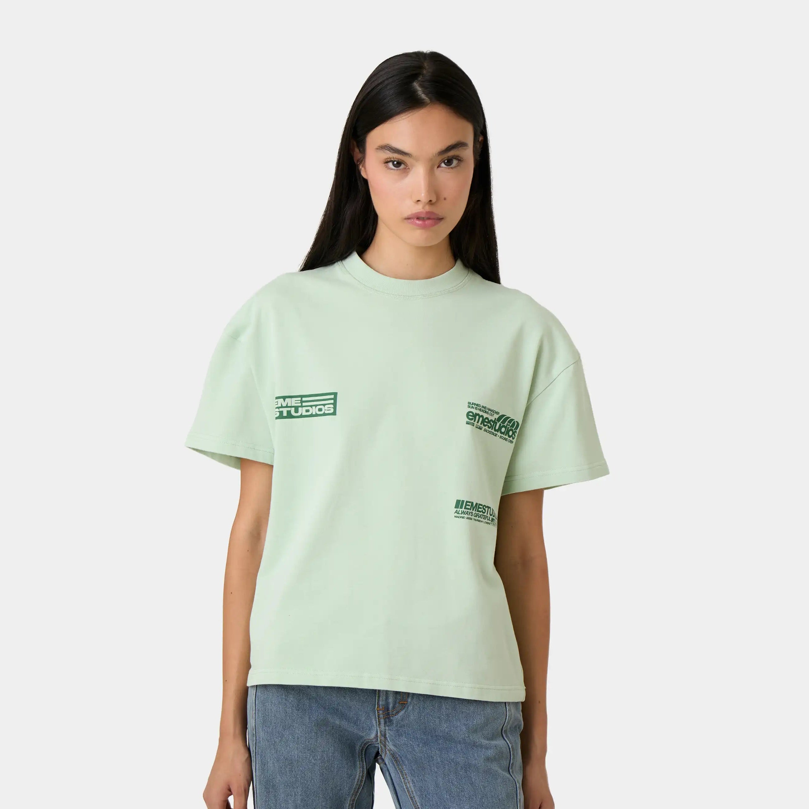 Guiete Mint Oversized Tee T-shirts Eme Studios
