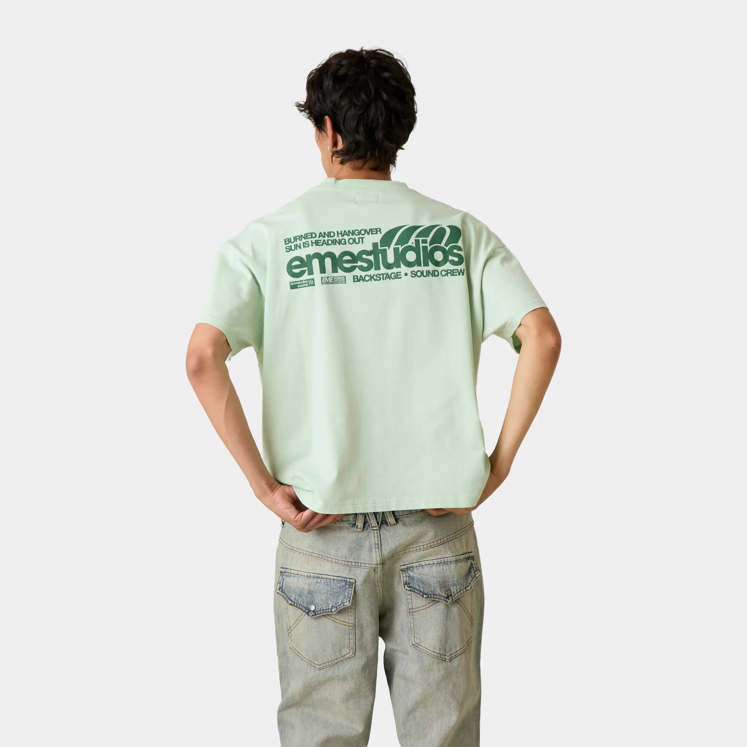 Guiete Mint Oversized Tee T-shirts Eme Studios