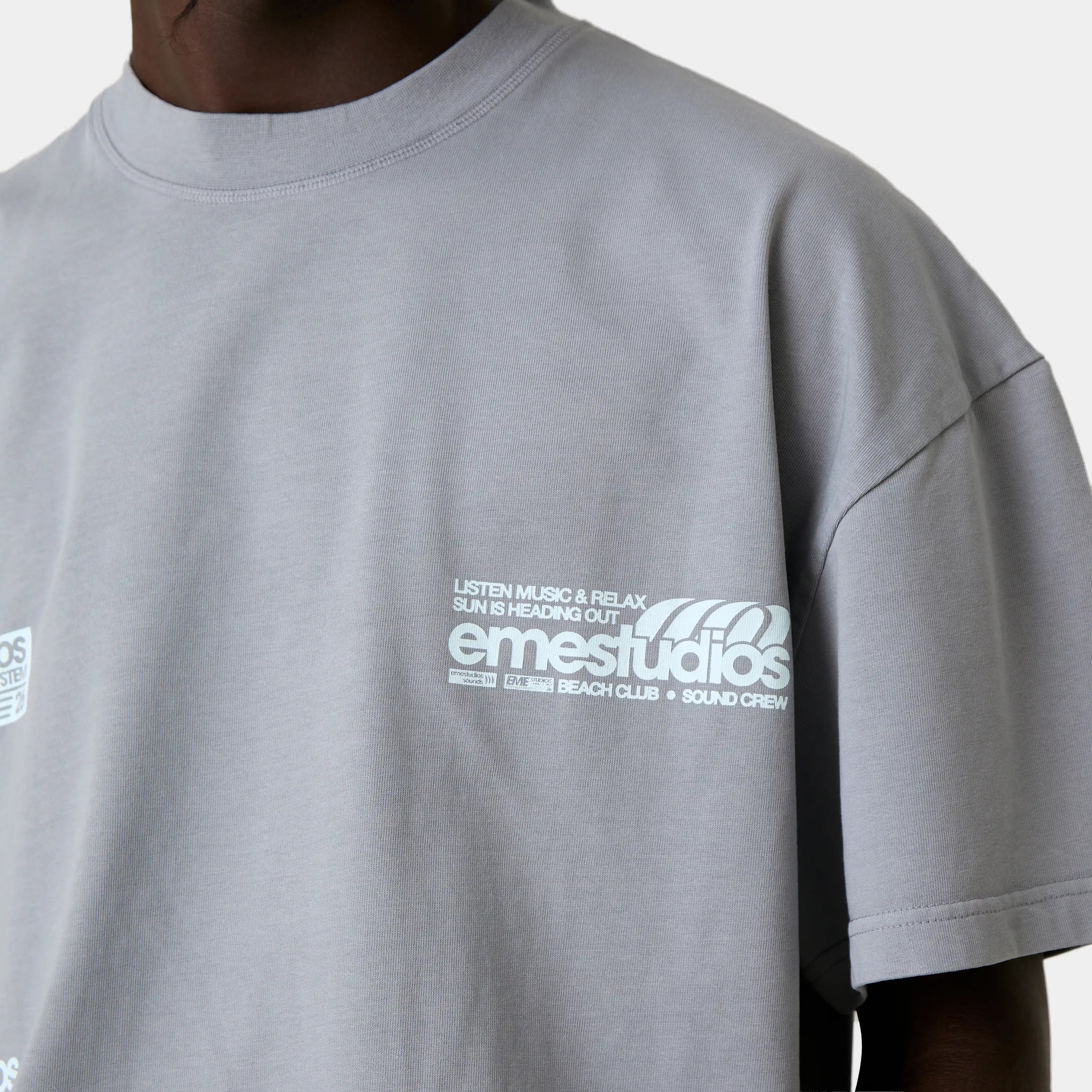 Guiete Slate Oversized Tee T-shirts Eme Studios