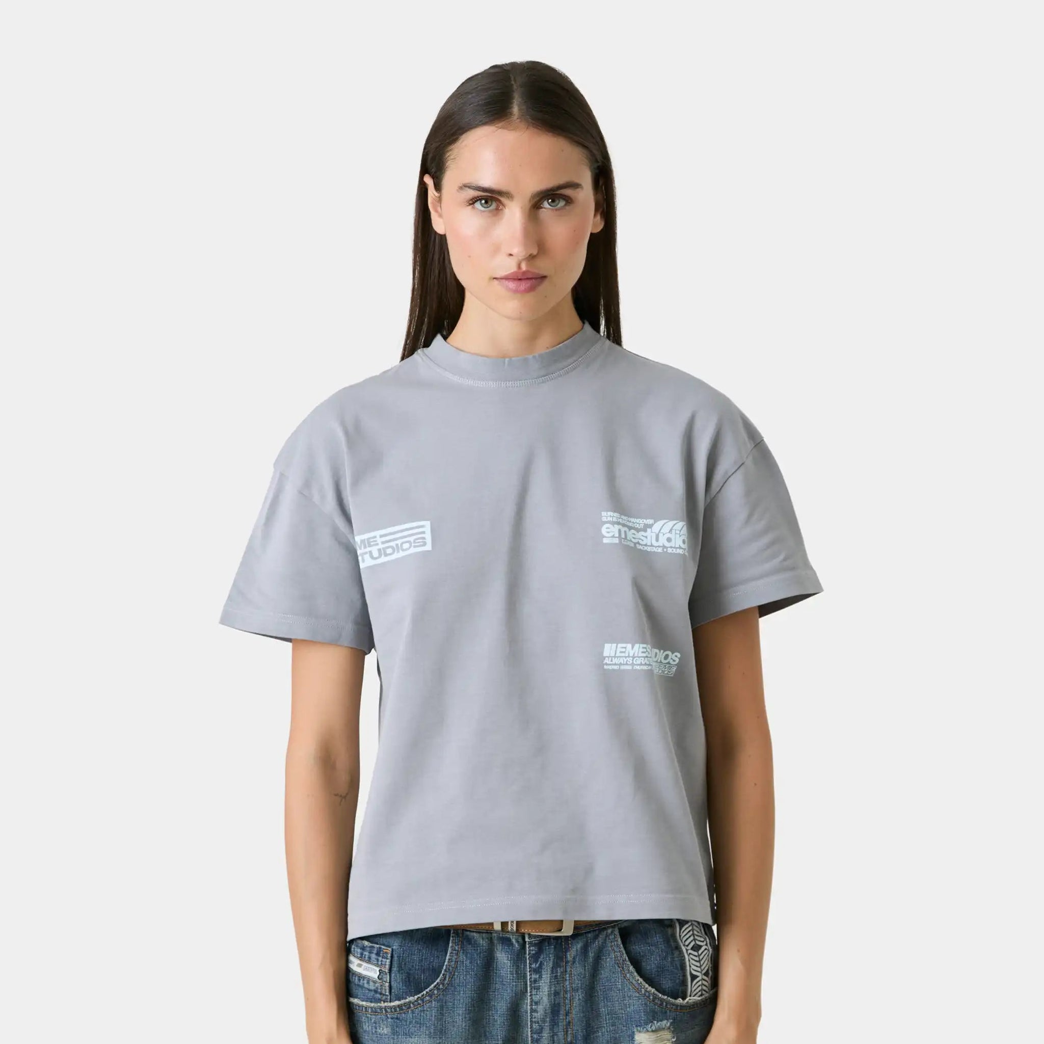 Guiete Slate Oversized Tee T-shirts Eme Studios