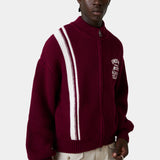 Hampton Burgundy Zipper Knit Knitwear Eme Studios