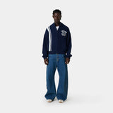 Hampton Navy Zipper Knit Knitwear Eme Studios