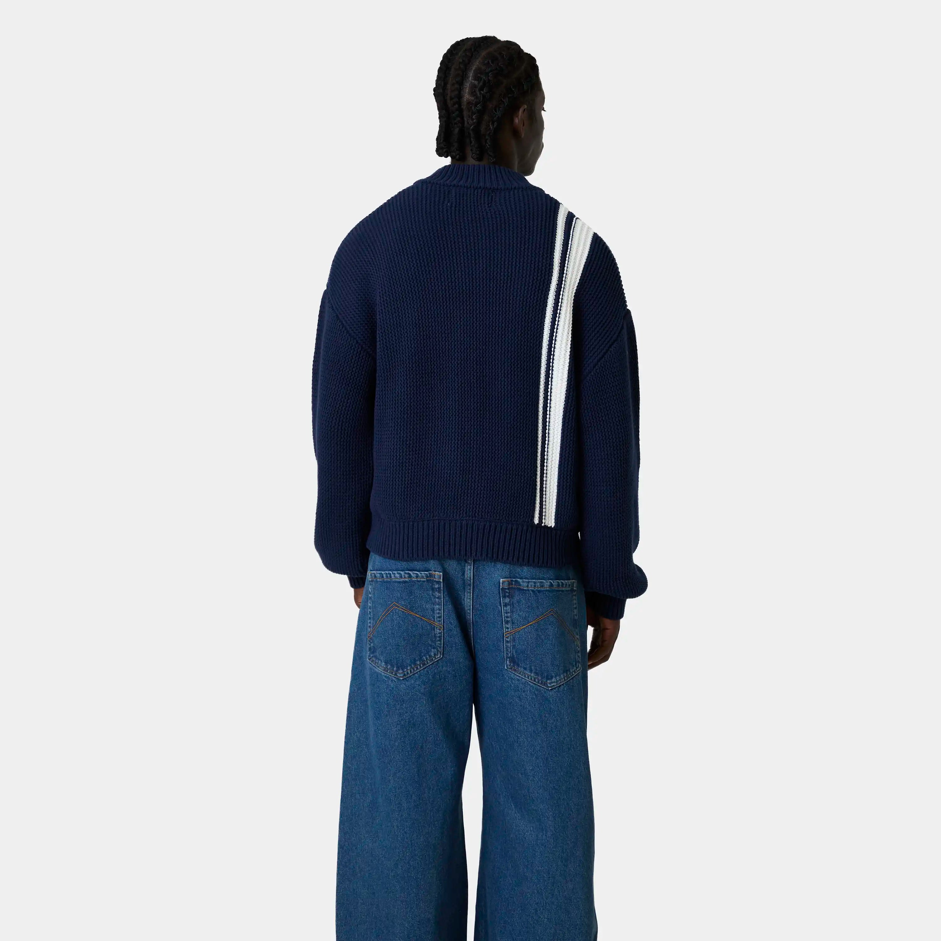 Hampton Navy Zipper Knit Knitwear Eme Studios