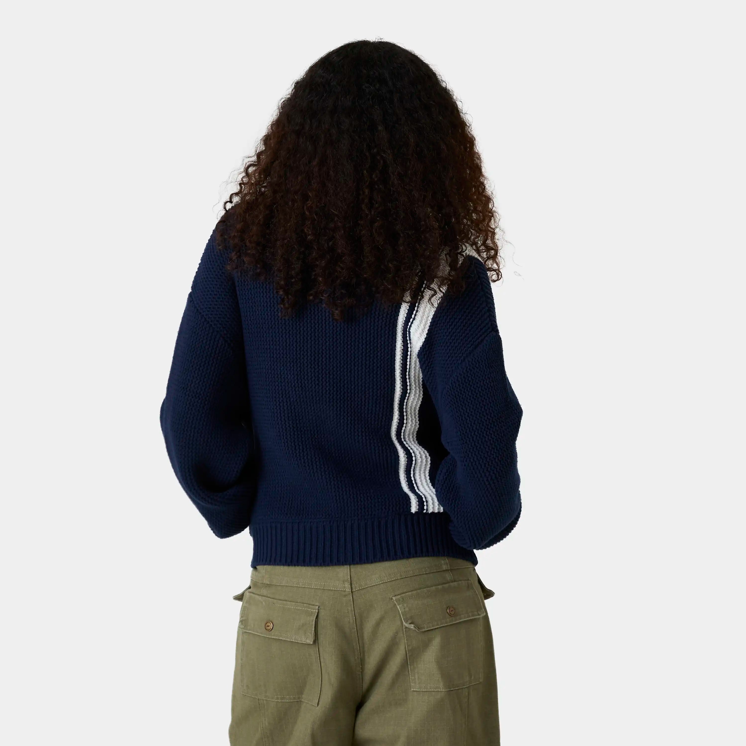 Hampton Navy Zipper Knit Knitwear Eme Studios