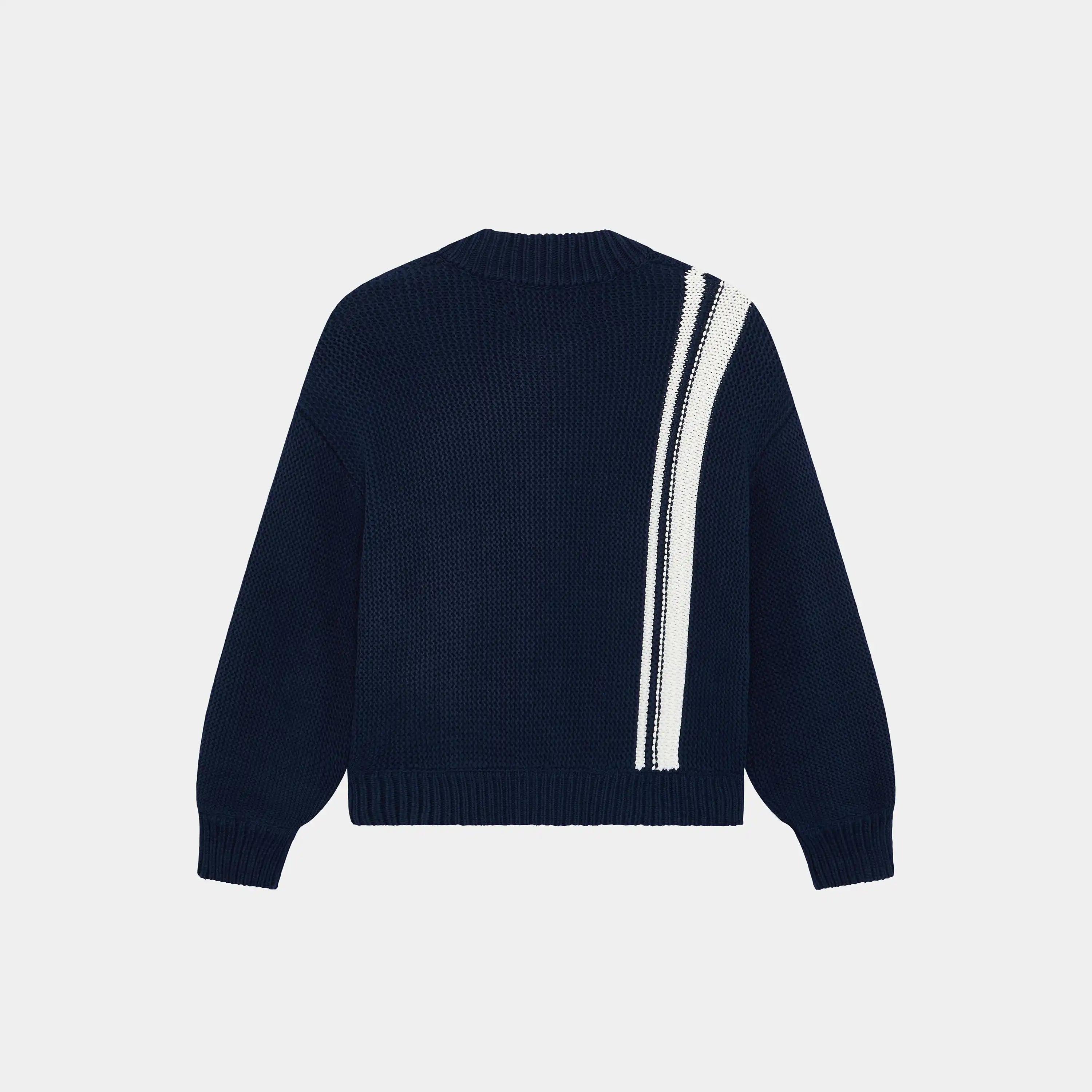 Hampton Navy Zipper Knit Knitwear Eme Studios