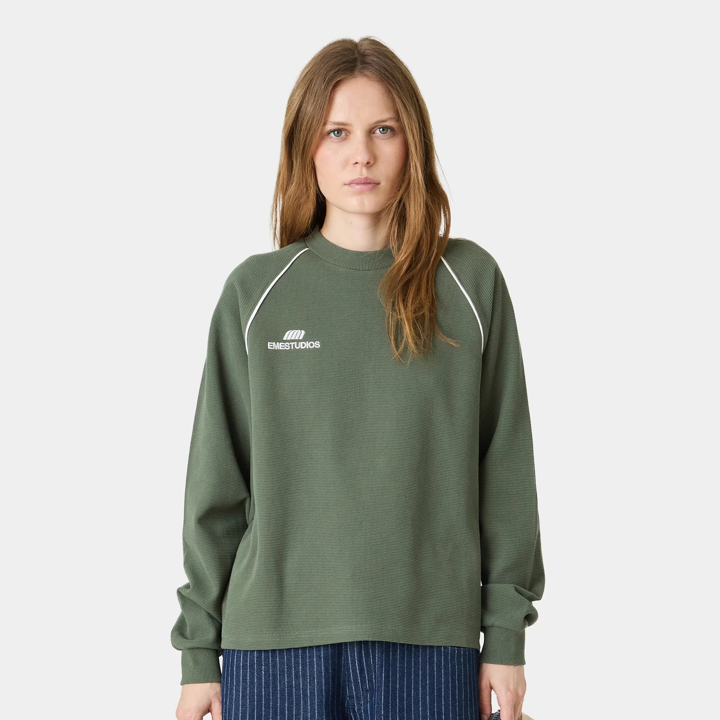 Hanbal Forest Waffle Long Sleeve T-shirts Eme Studios