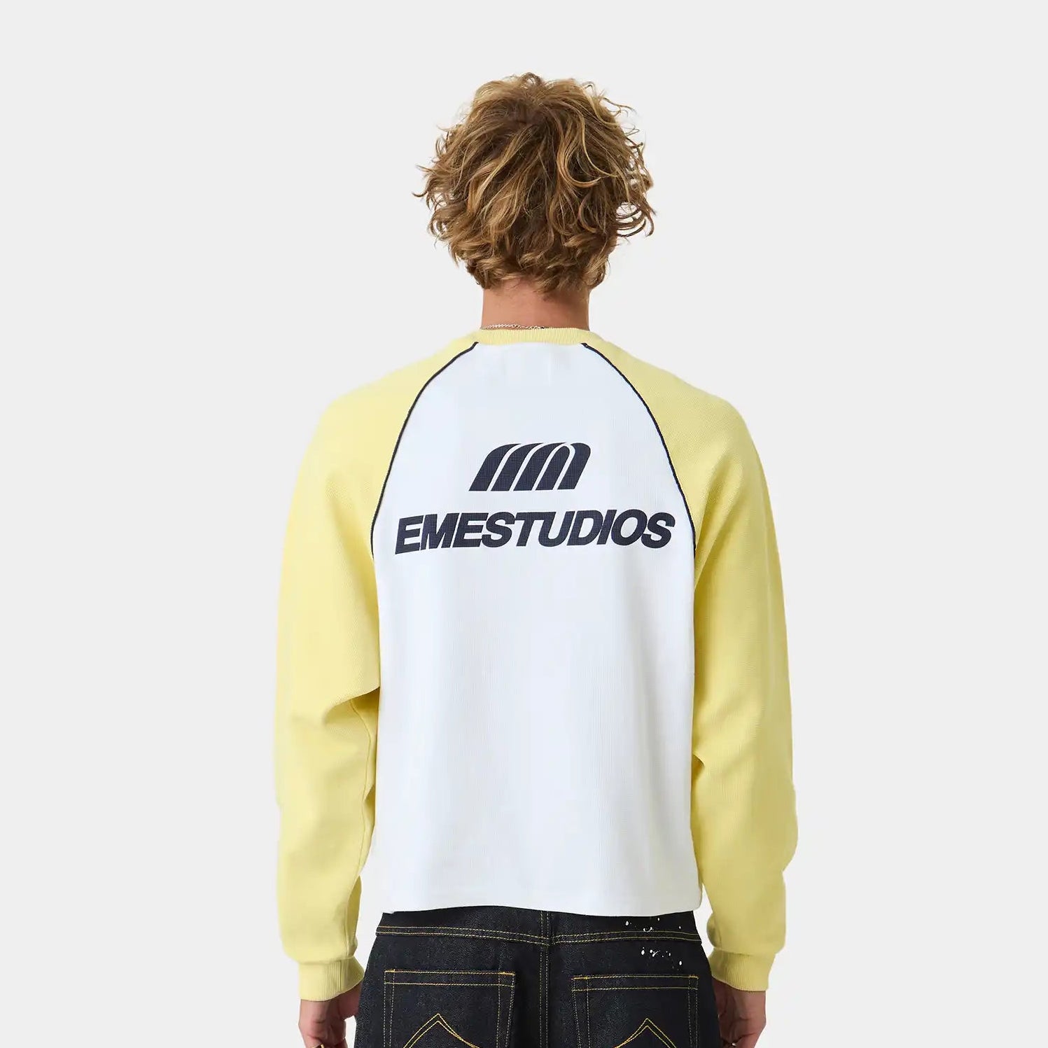 Hanbal Lemon Waffle Long Sleeve T-shirts Eme Studios
