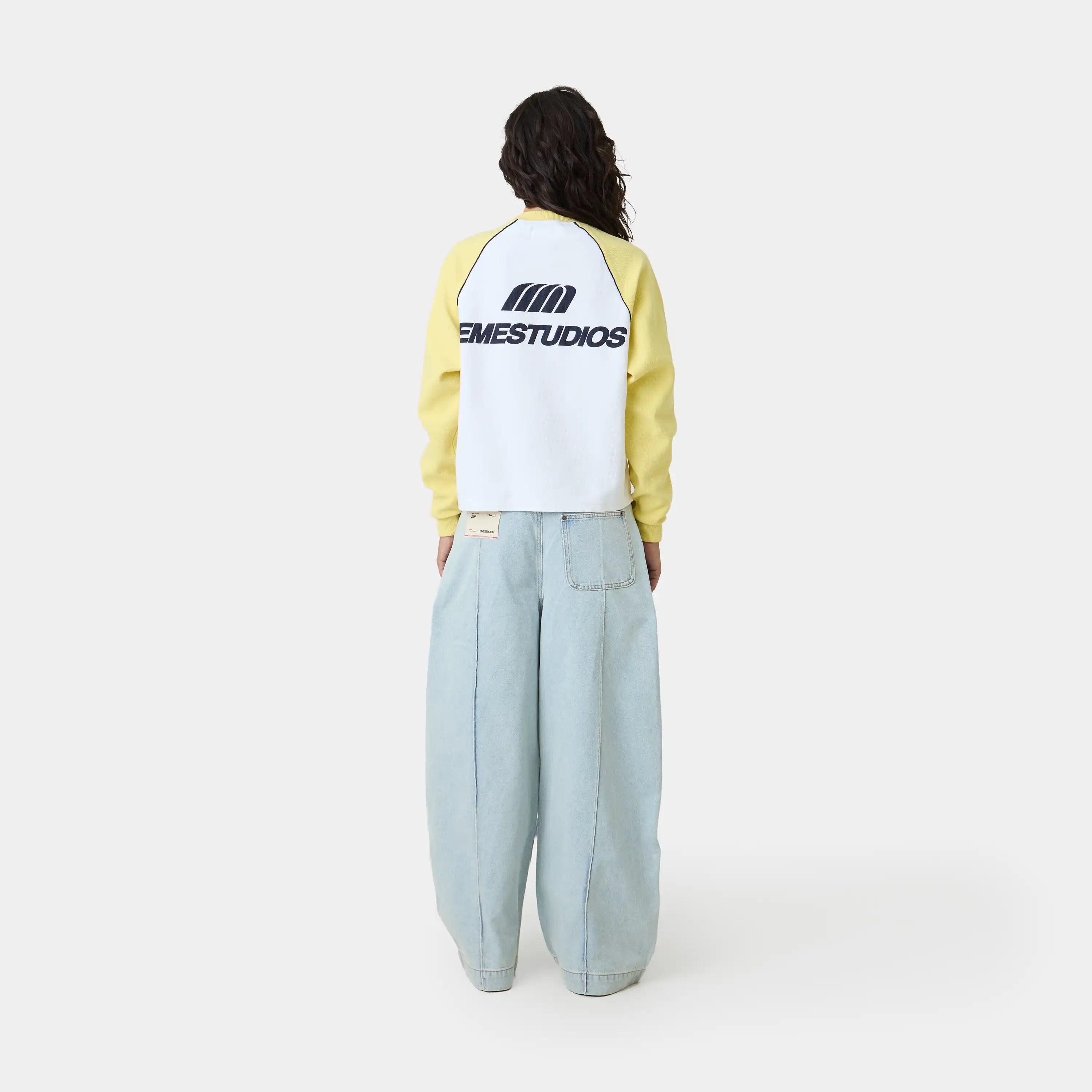 Hanbal Lemon Waffle Long Sleeve T-shirts Eme Studios