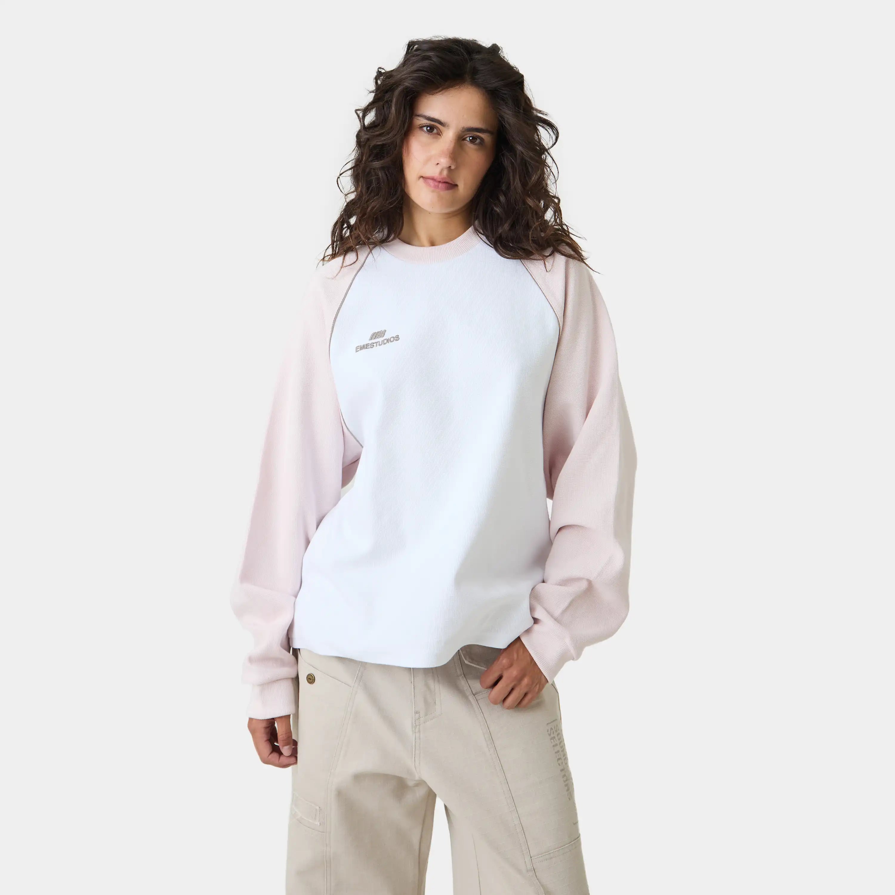 Hanbal Sugar Waffle Long Sleeve T-shirts Eme Studios
