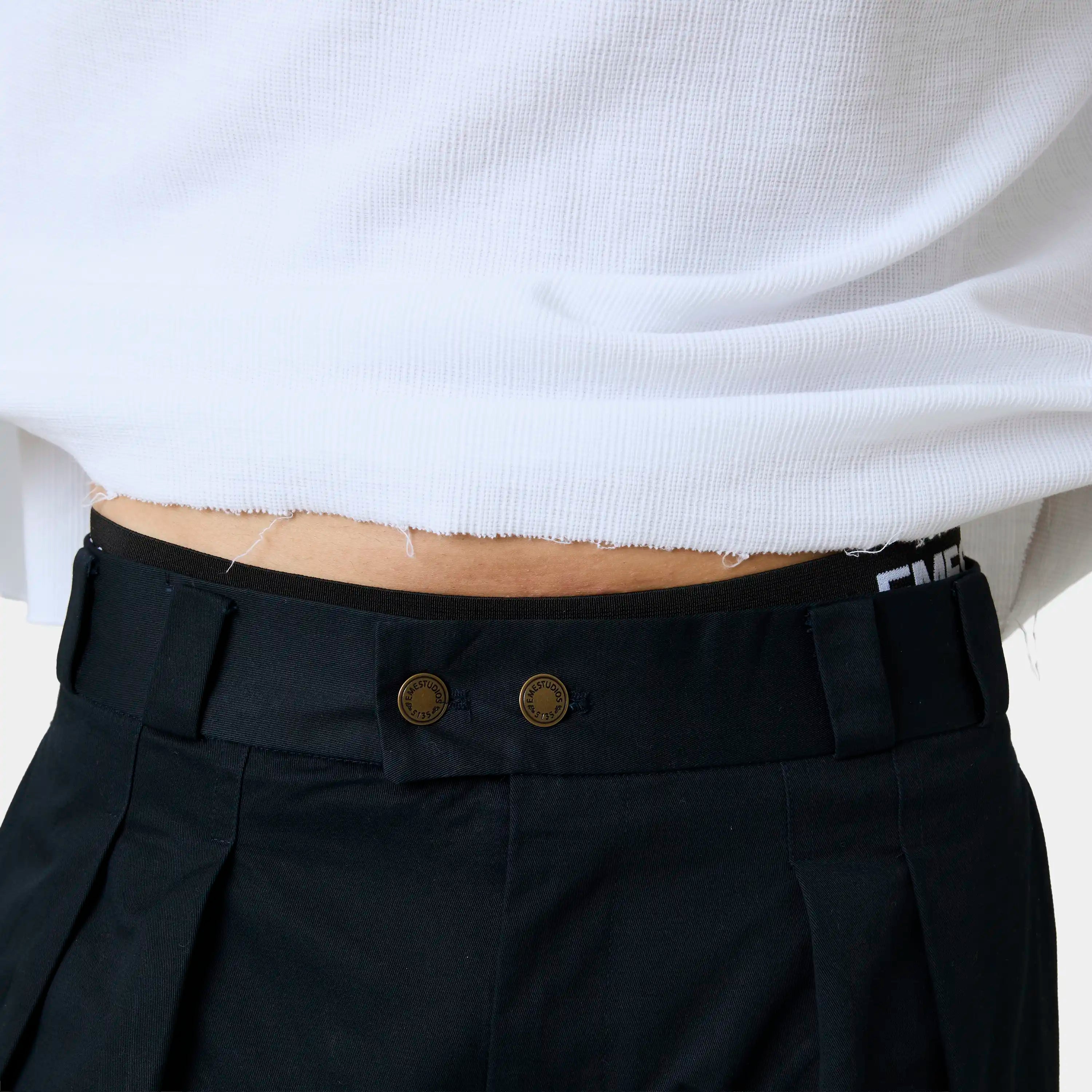 Heritage Navy Tailored Pants Pants Eme Studios