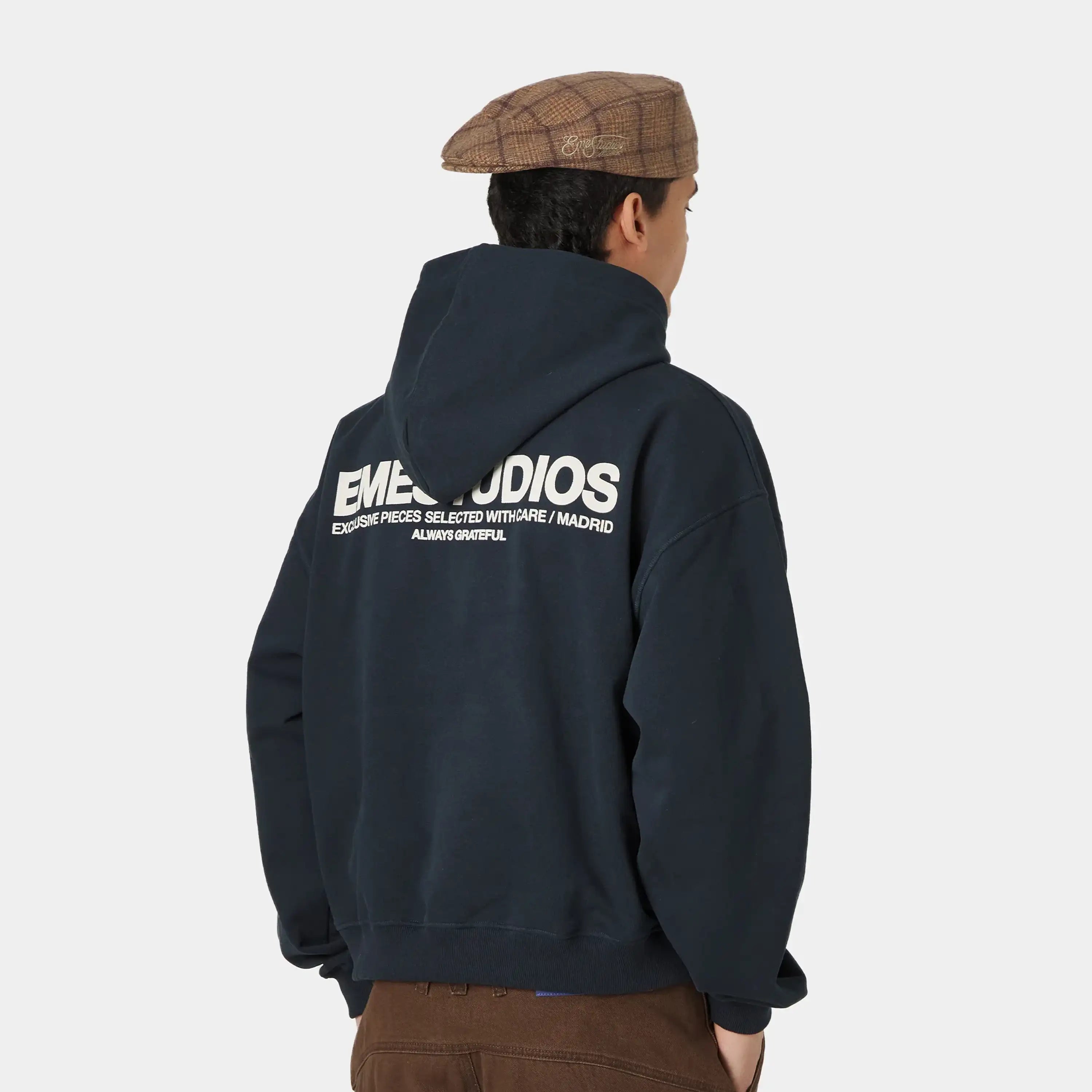 Hot Soul Navy Oversized Hoodie Hoodies Eme Studios