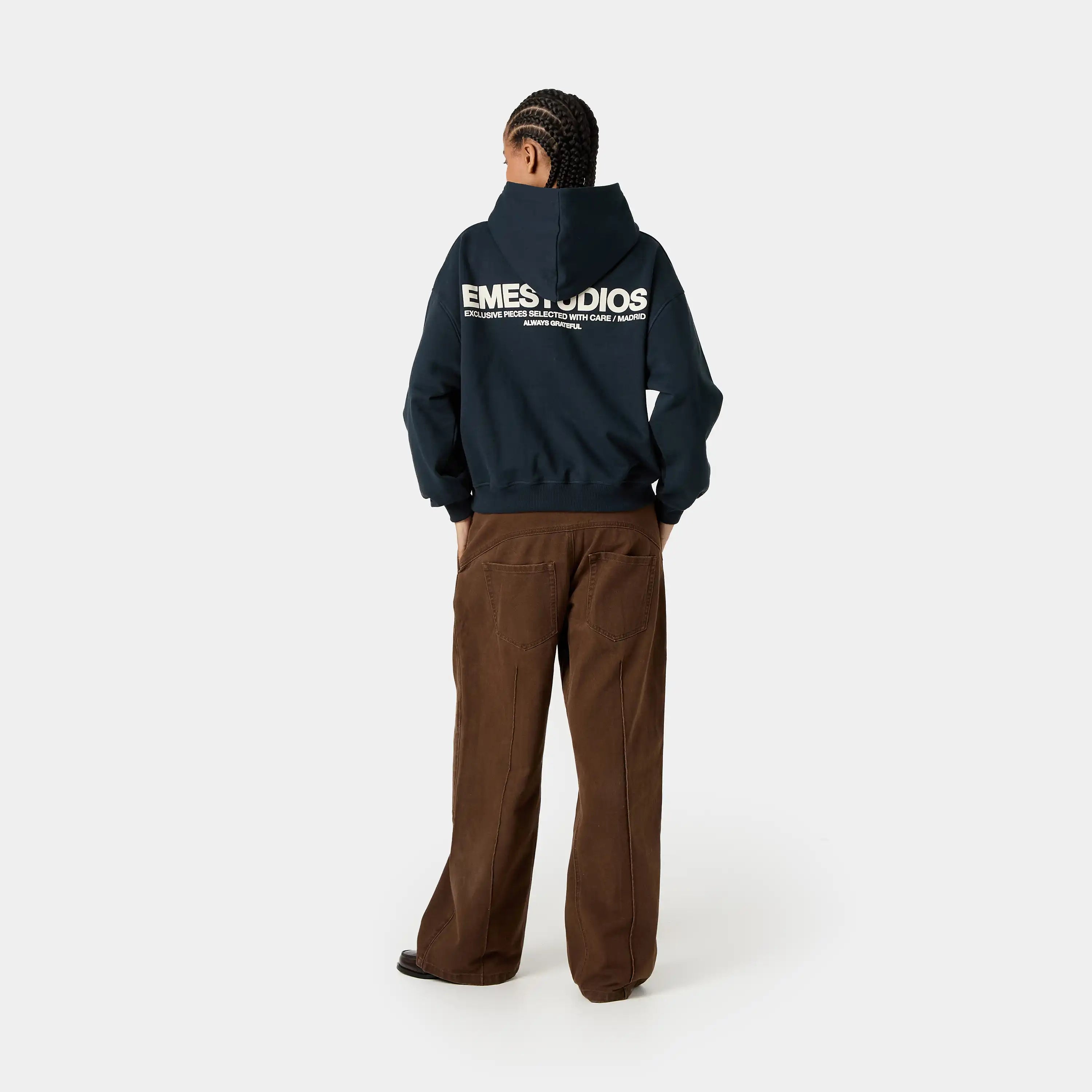 Hot Soul Navy Oversized Hoodie Hoodies Eme Studios